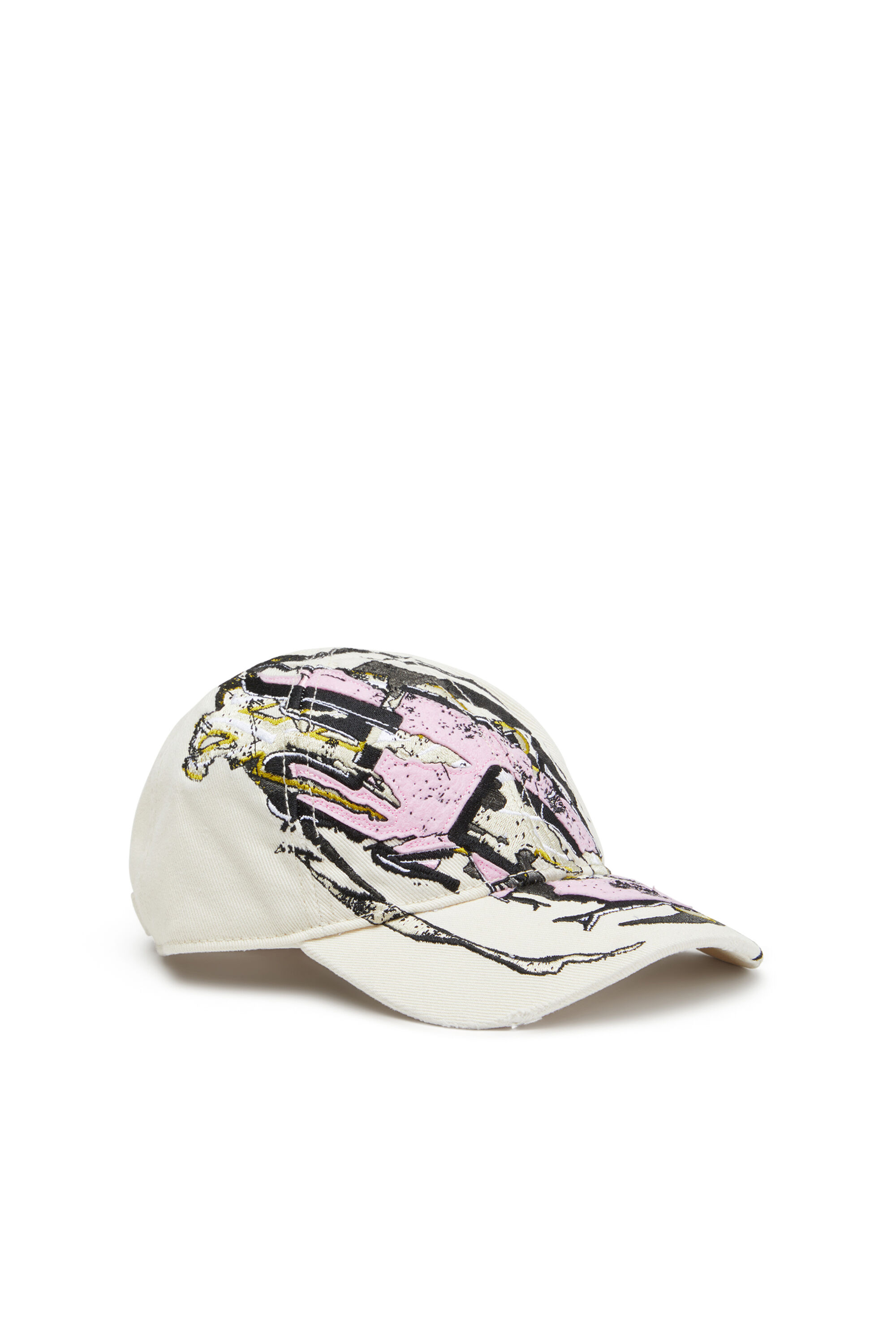Diesel - C-EIFFEL, Casquette de baseball avec Oval D audacieux Homme in Blanc - 1