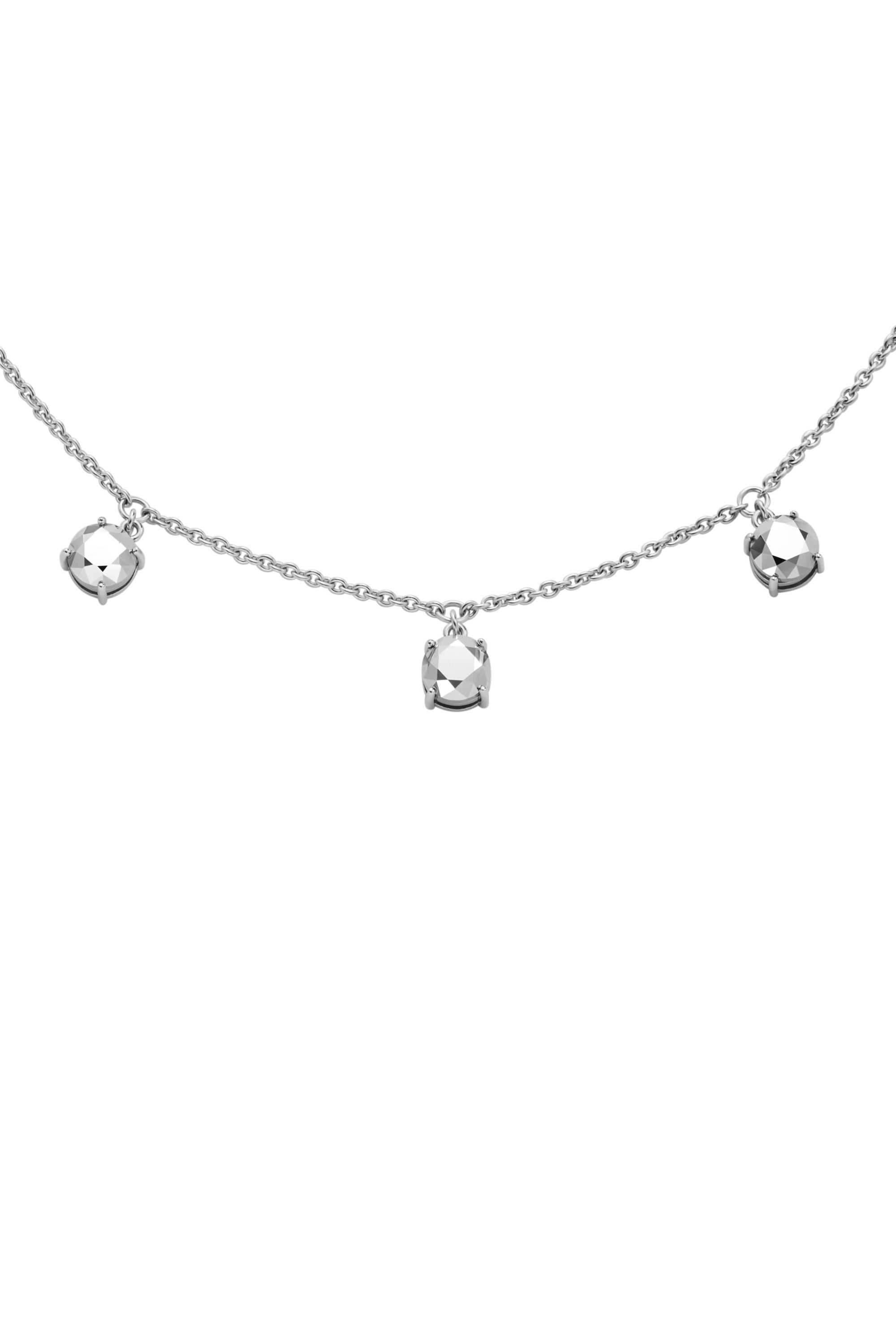 Diesel - DL1360040 STERLING SILVER JEWEL, Collier chaîne en argent sterling Mixte in Gris argenté - 2