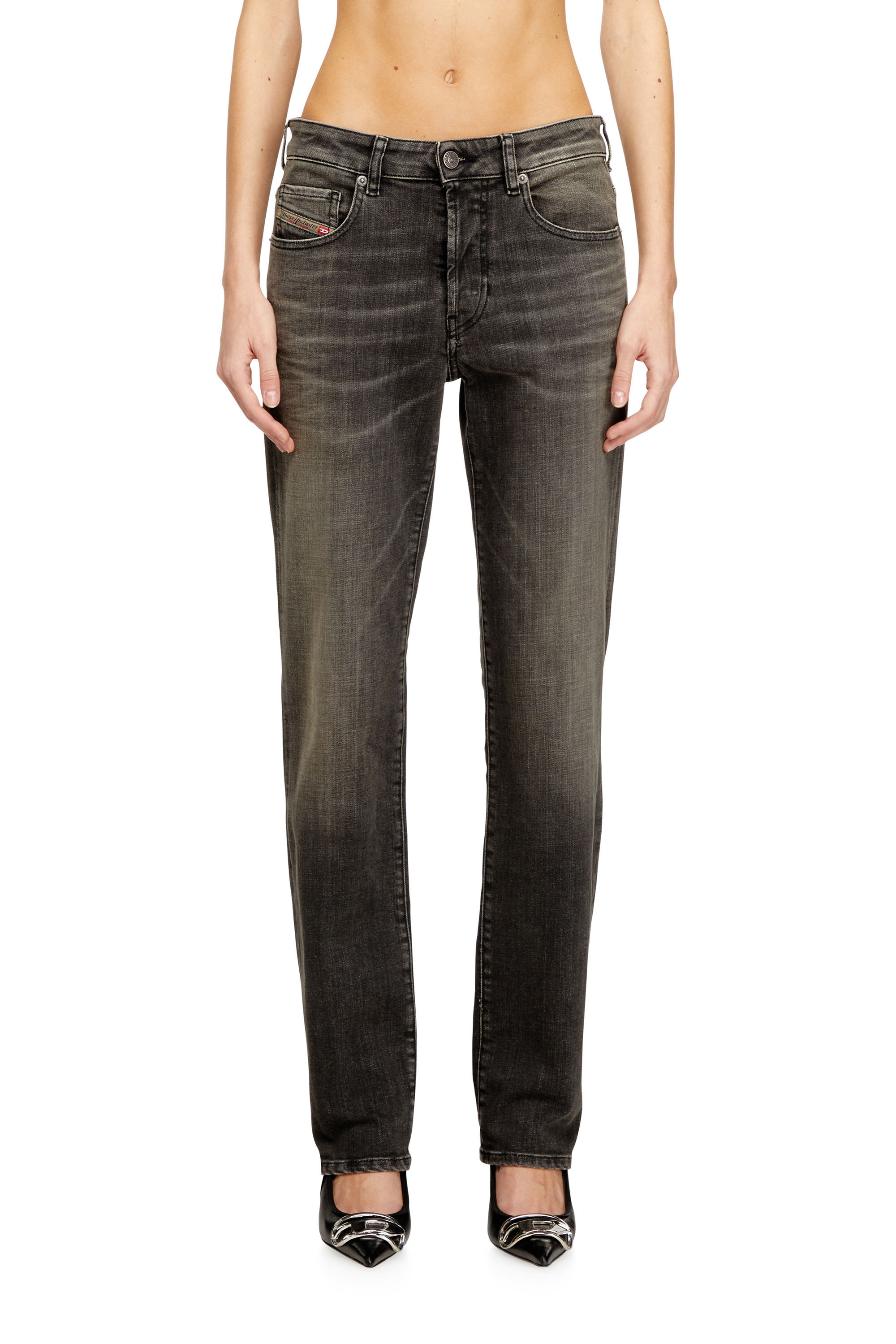 Diesel - Regular Jeans 1989 D-Mine 09N58 Femme, Gris - Image 2