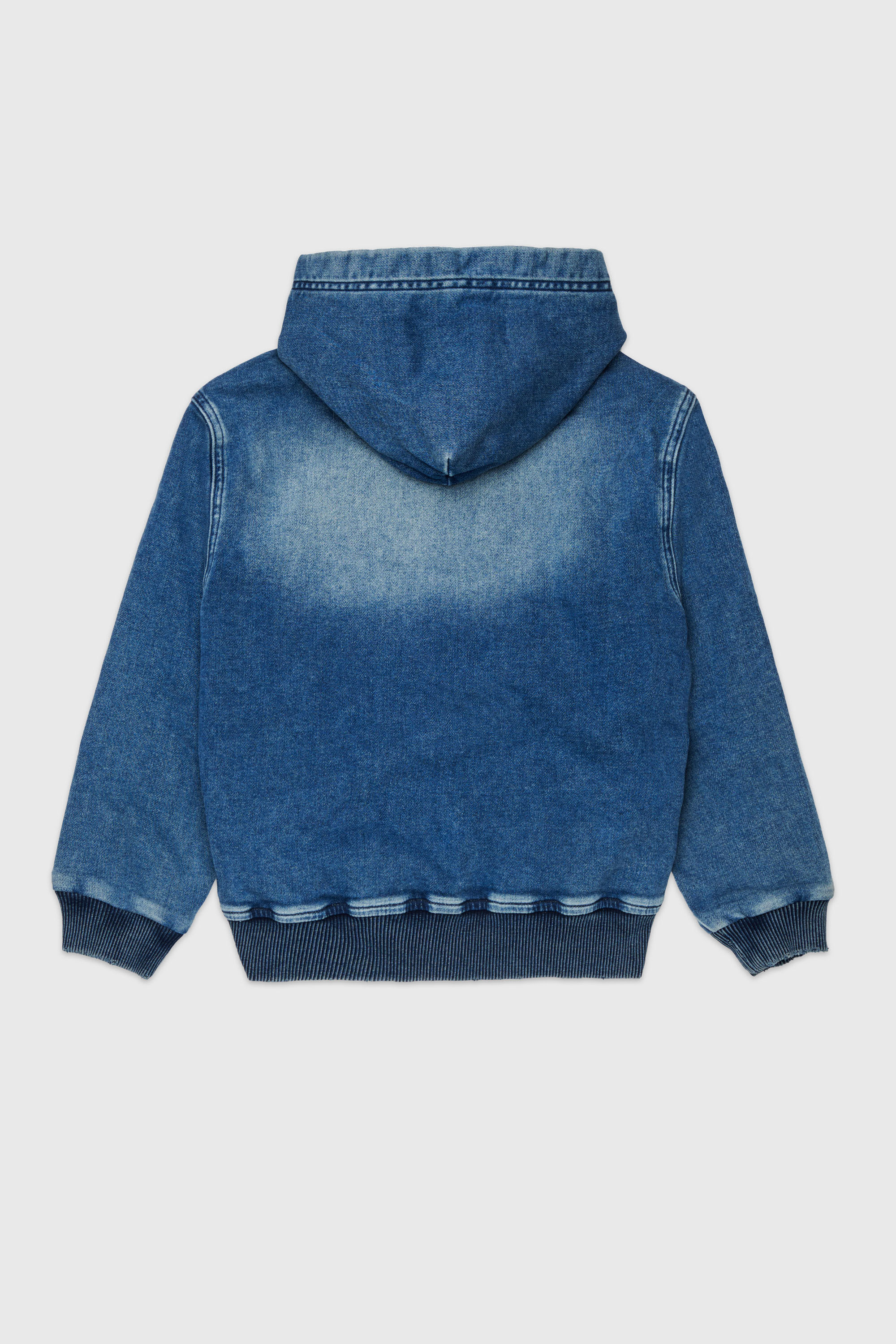 Diesel - STIMM-OVER JJJ, Sweat &agrave; capuche zipp&eacute; en JoggJeans Homme in Bleu - 2