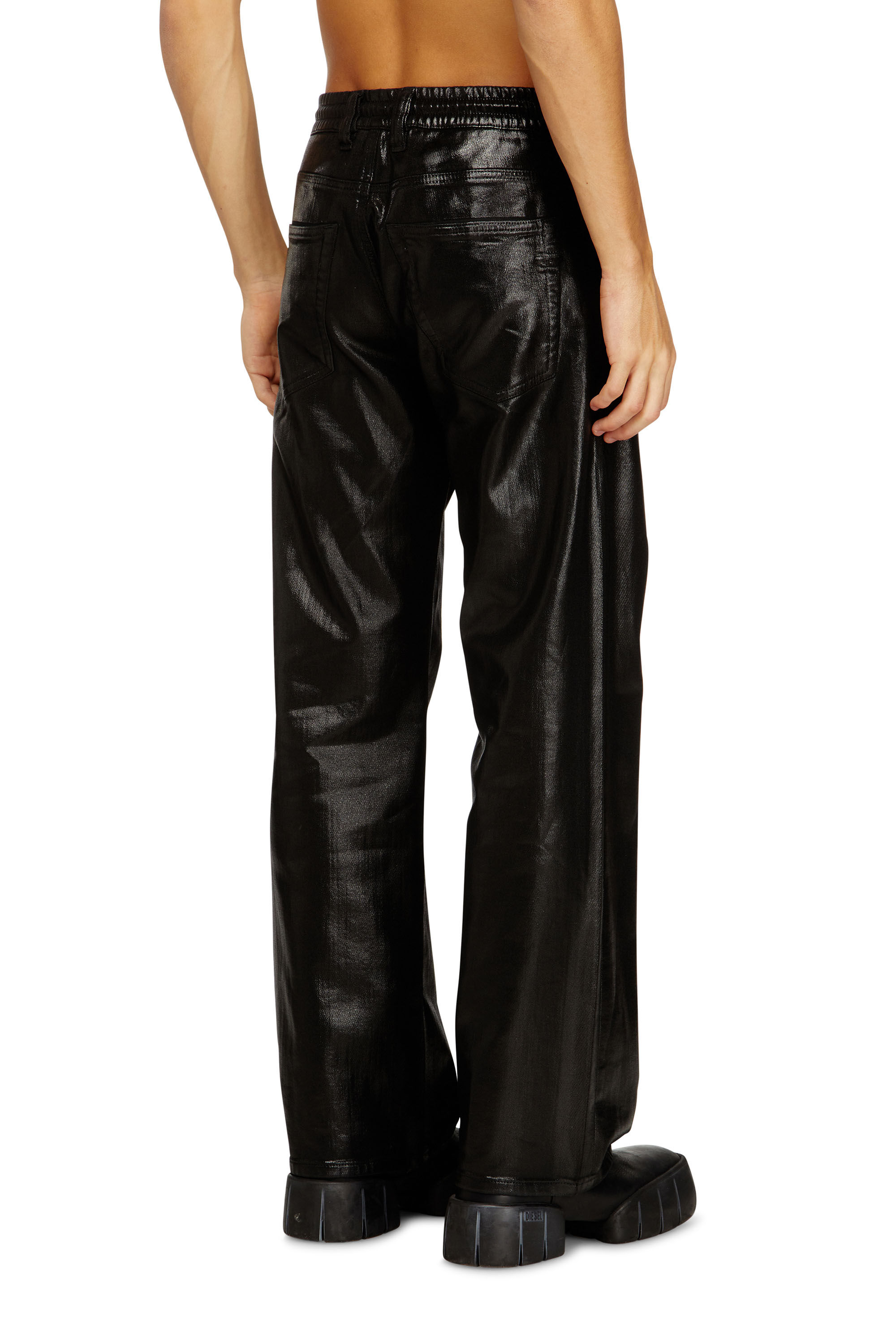 Diesel - Relaxed 2080 D-Reel Joggjeans® 068VD Homme, Noir/Gris foncé - Image 4