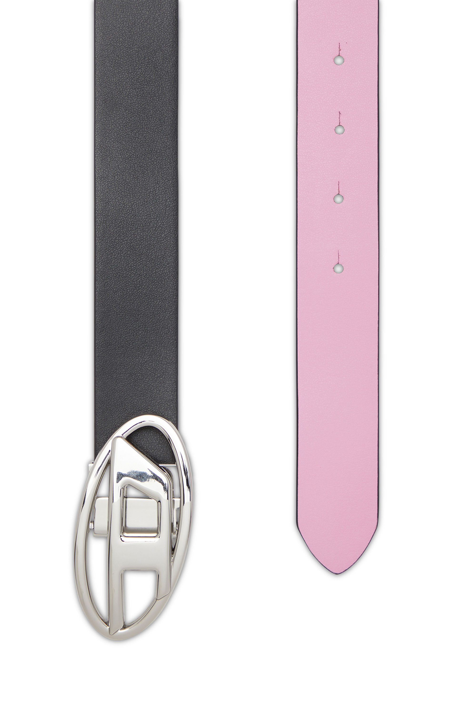 Diesel - B-1DR W REV II 30, Ceinture réversible en cuir avec boucle Oval D Femme in Polychrome - 2
