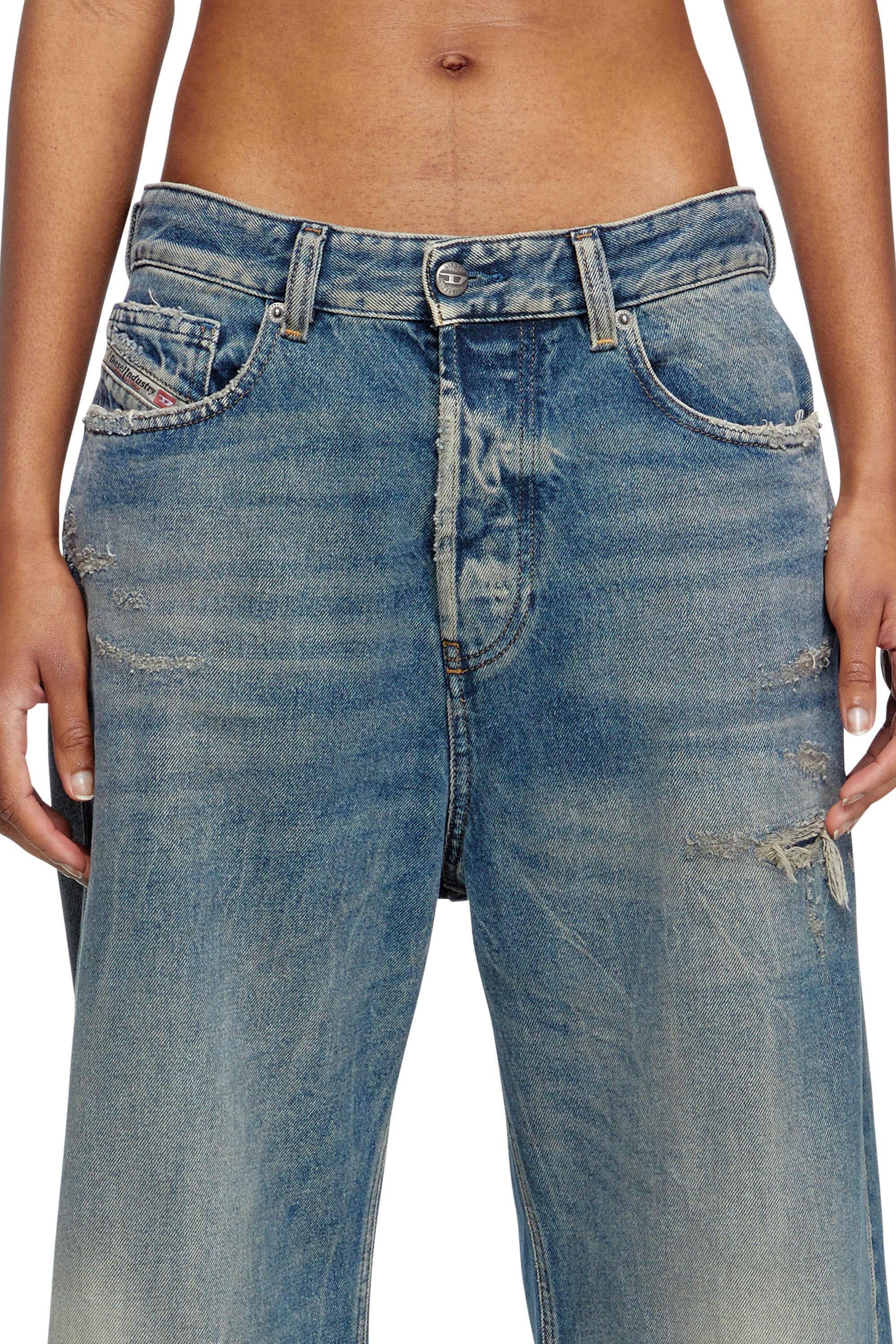 Diesel - Relaxed Jeans 1996 D-Sire 09M28 Femme, Bleu moyen - Image 5