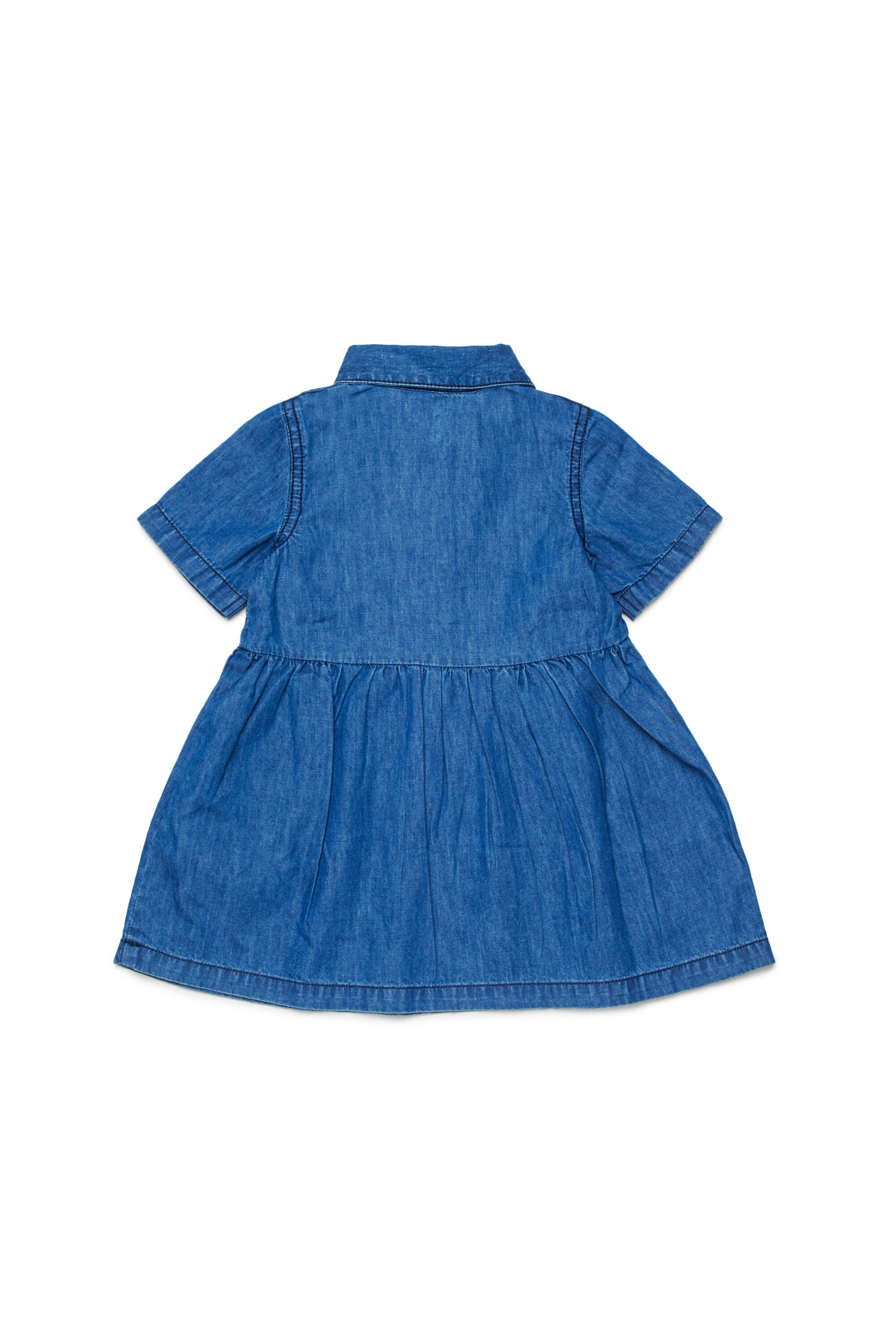 Diesel - DERLIB, Robe en denim &agrave; imprim&eacute; c&oelig;ur Femme in Bleu - 2