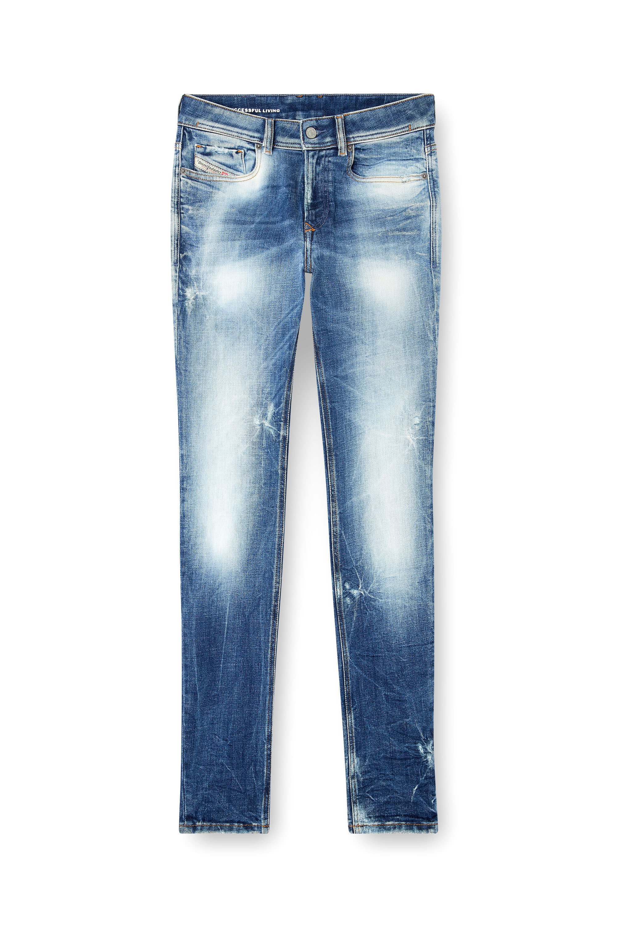 Diesel - Skinny Jeans 1979 Sleenker 09M27 Homme, Bleu Foncé - Image 2