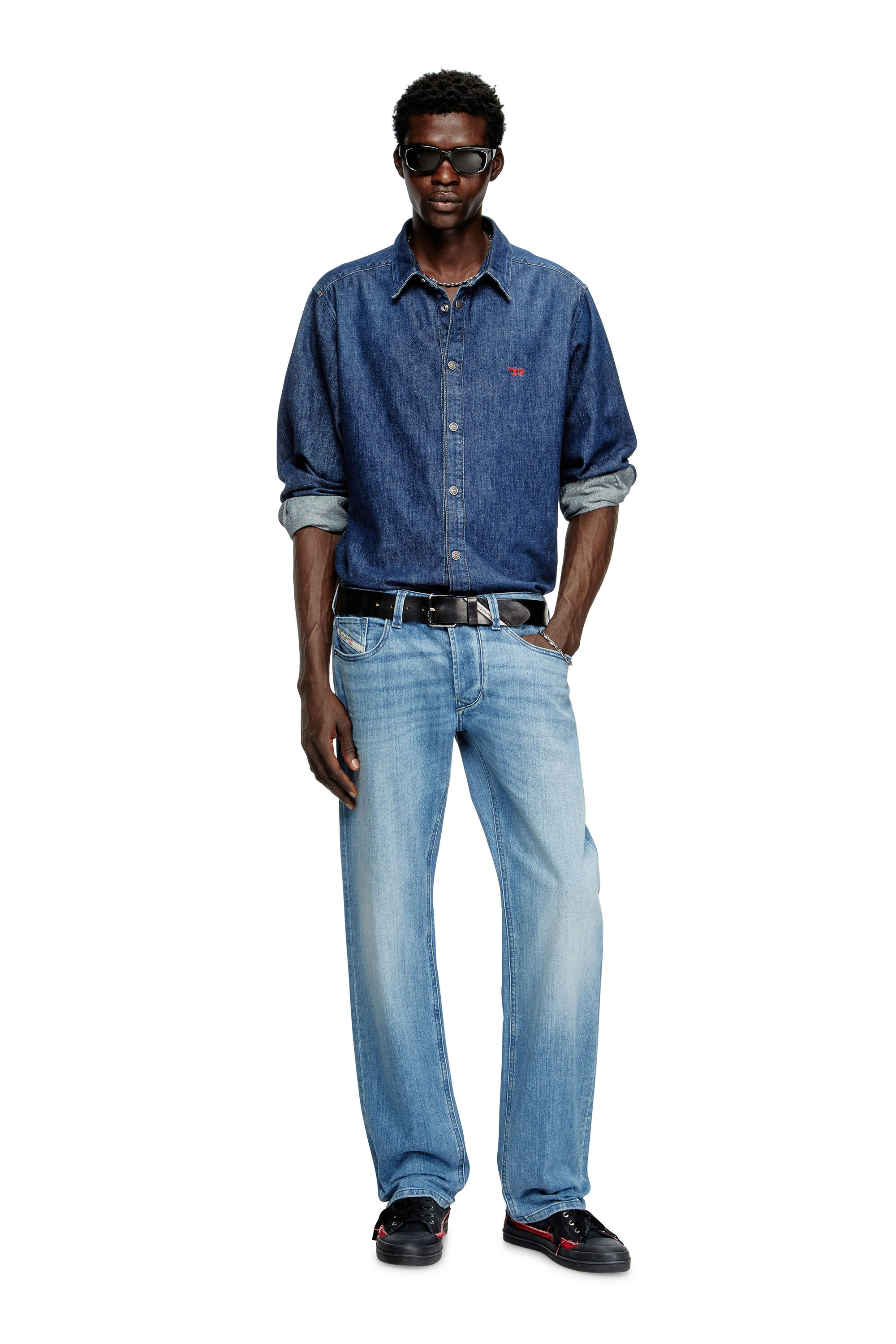Diesel - D-SIMPLY, Chemise en denim Homme in Bleu - 1