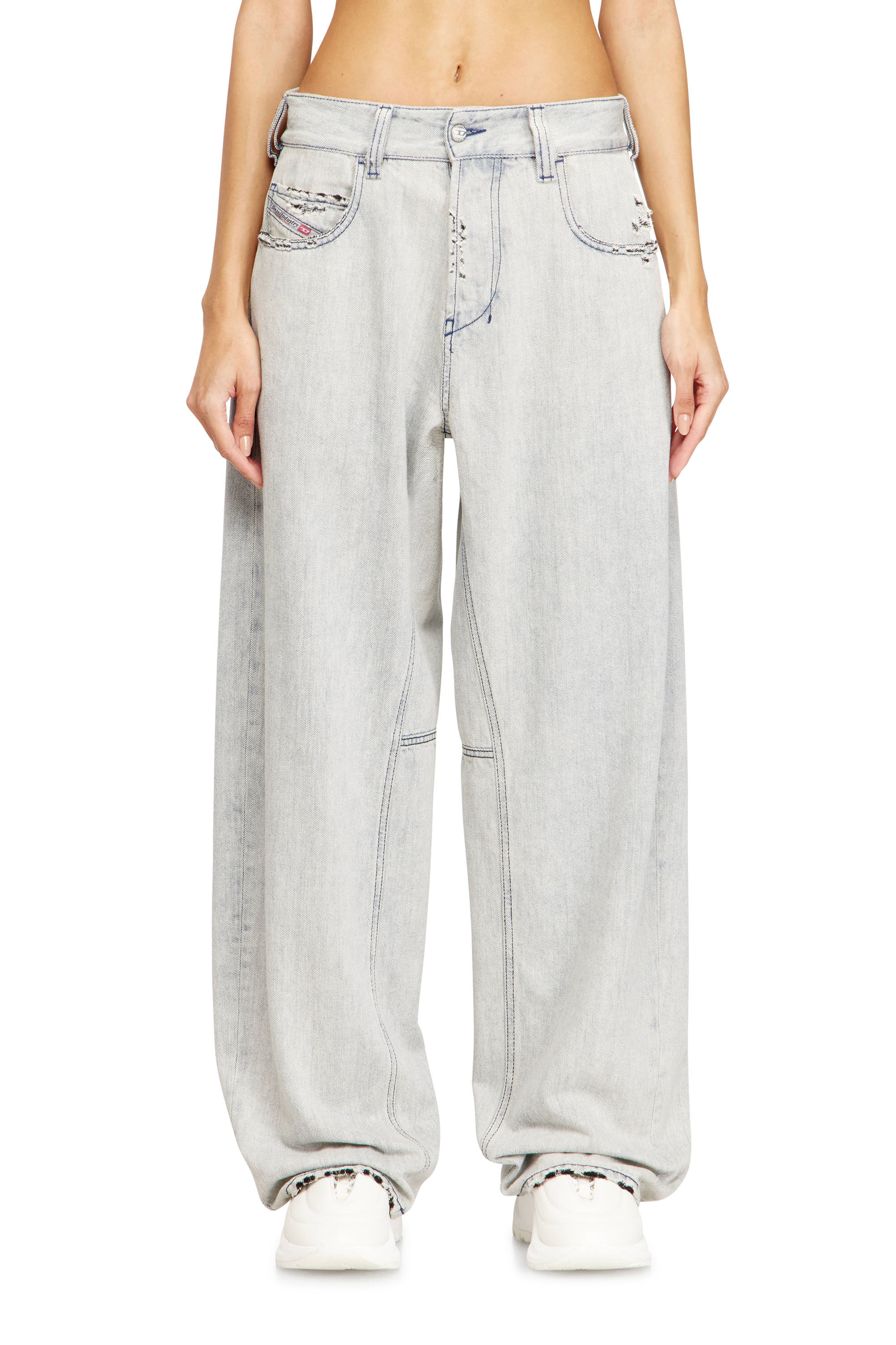 Diesel - Relaxed Jeans 1997 D-Enim-M 068UR Mixte, Bleu Clair - Image 6