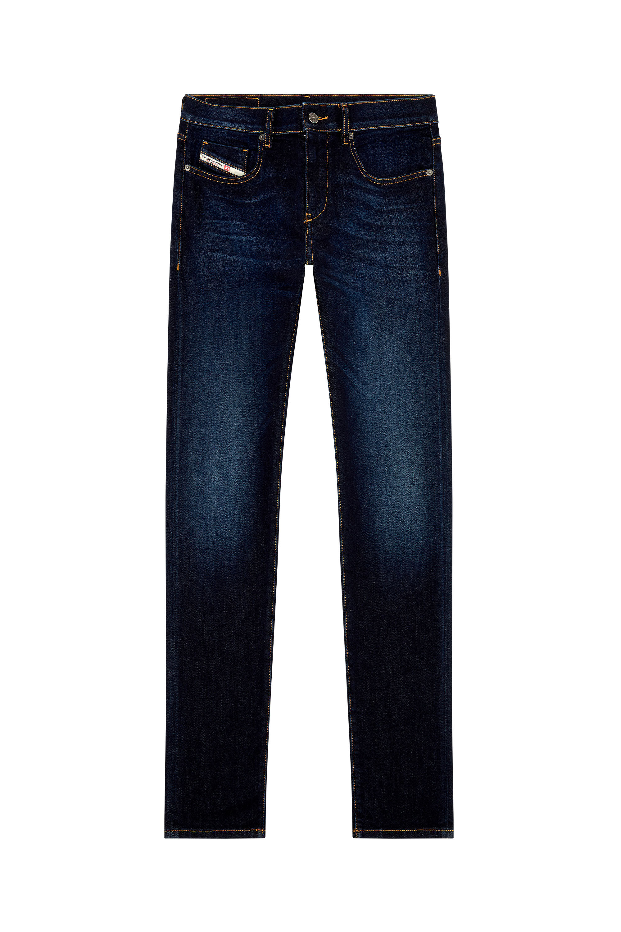 Diesel - Slim Jeans 2019 D-Strukt 009ZS, Bleu Foncé - Image 2