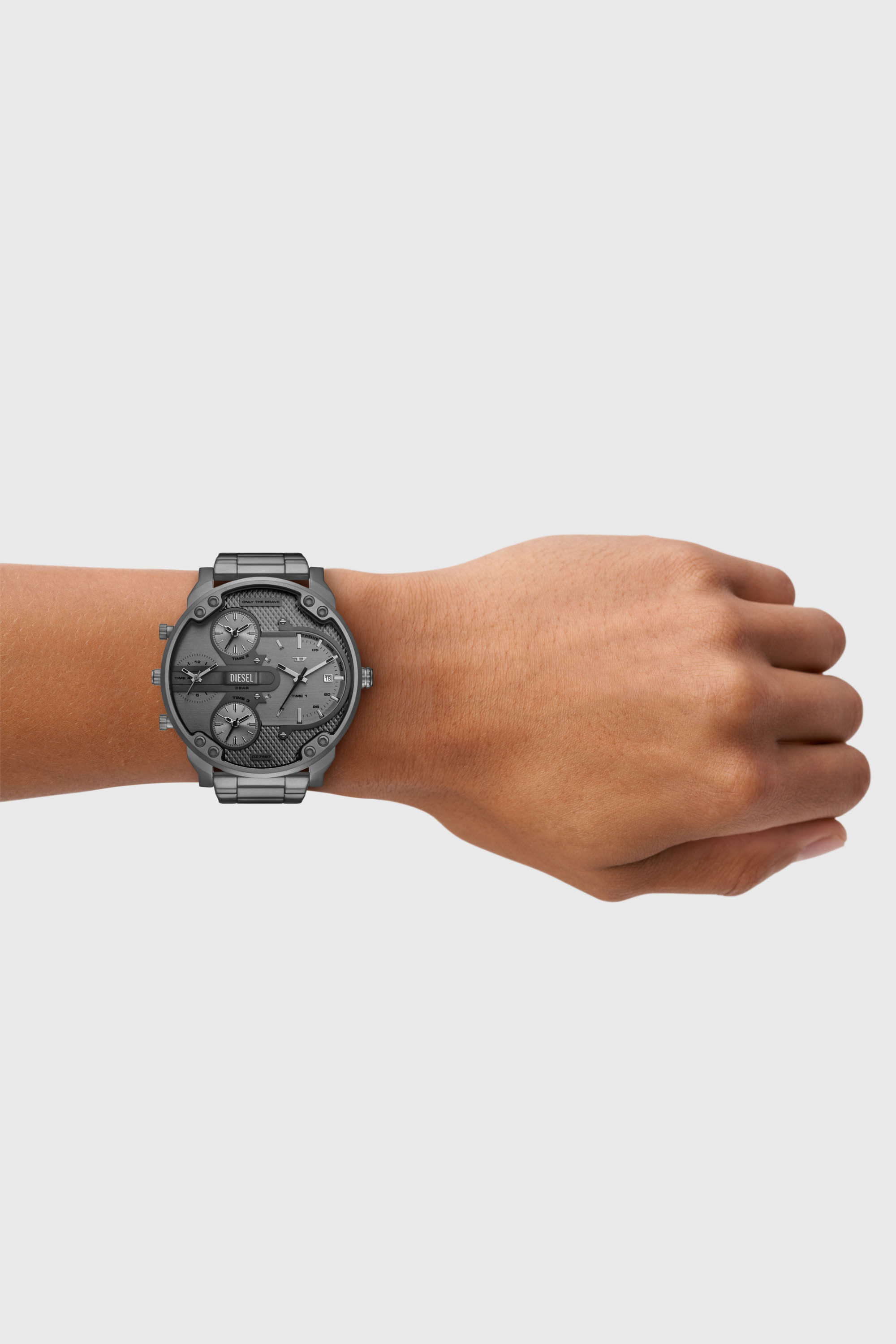 Diesel - DZ7487, Montre Mr. Daddy slim &agrave; mouvement multiple Homme in Gris - 4