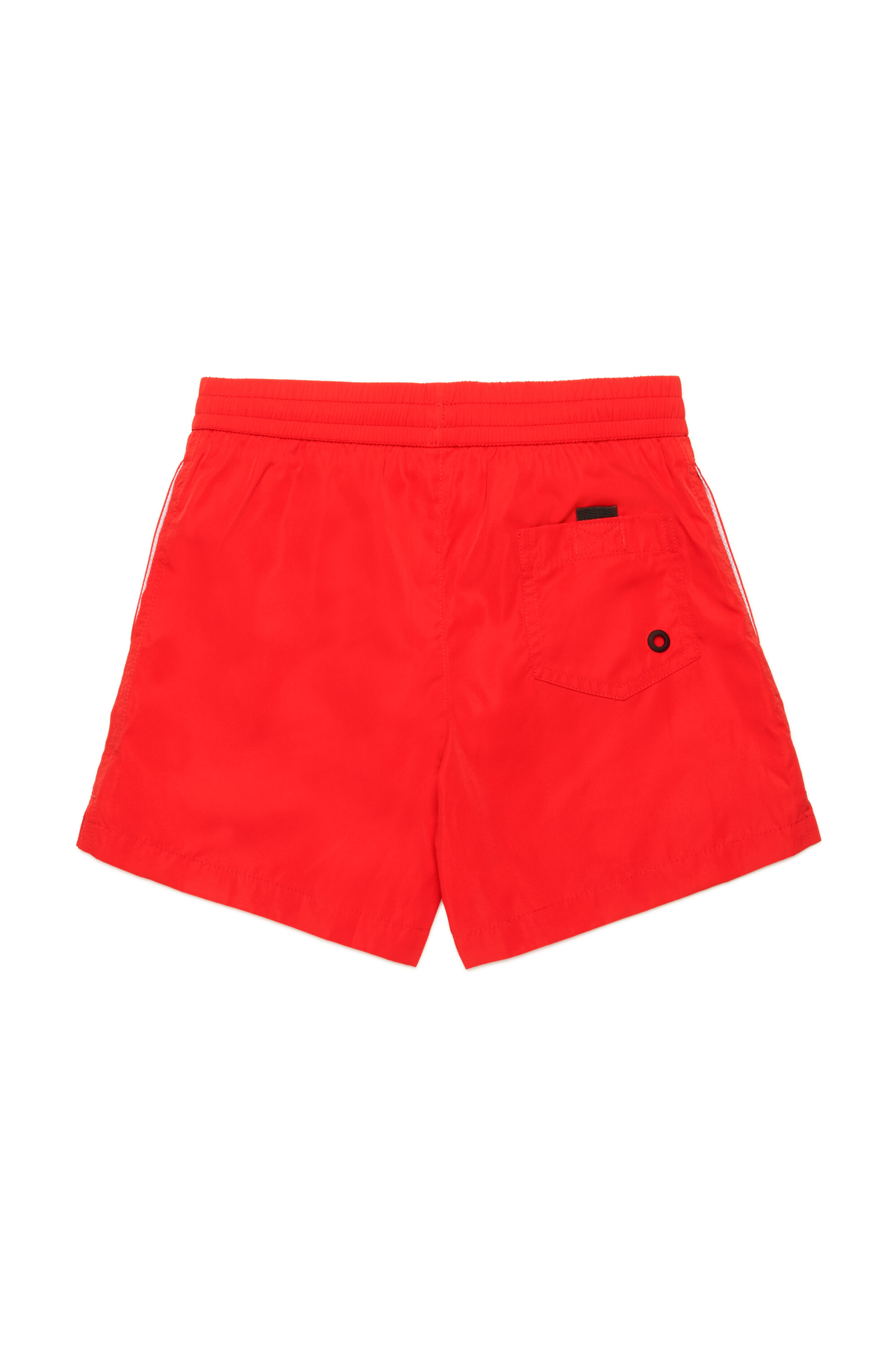 Diesel - MKENM, Short de bain avec logo Biscotto ton sur ton Homme in Rouge - 2
