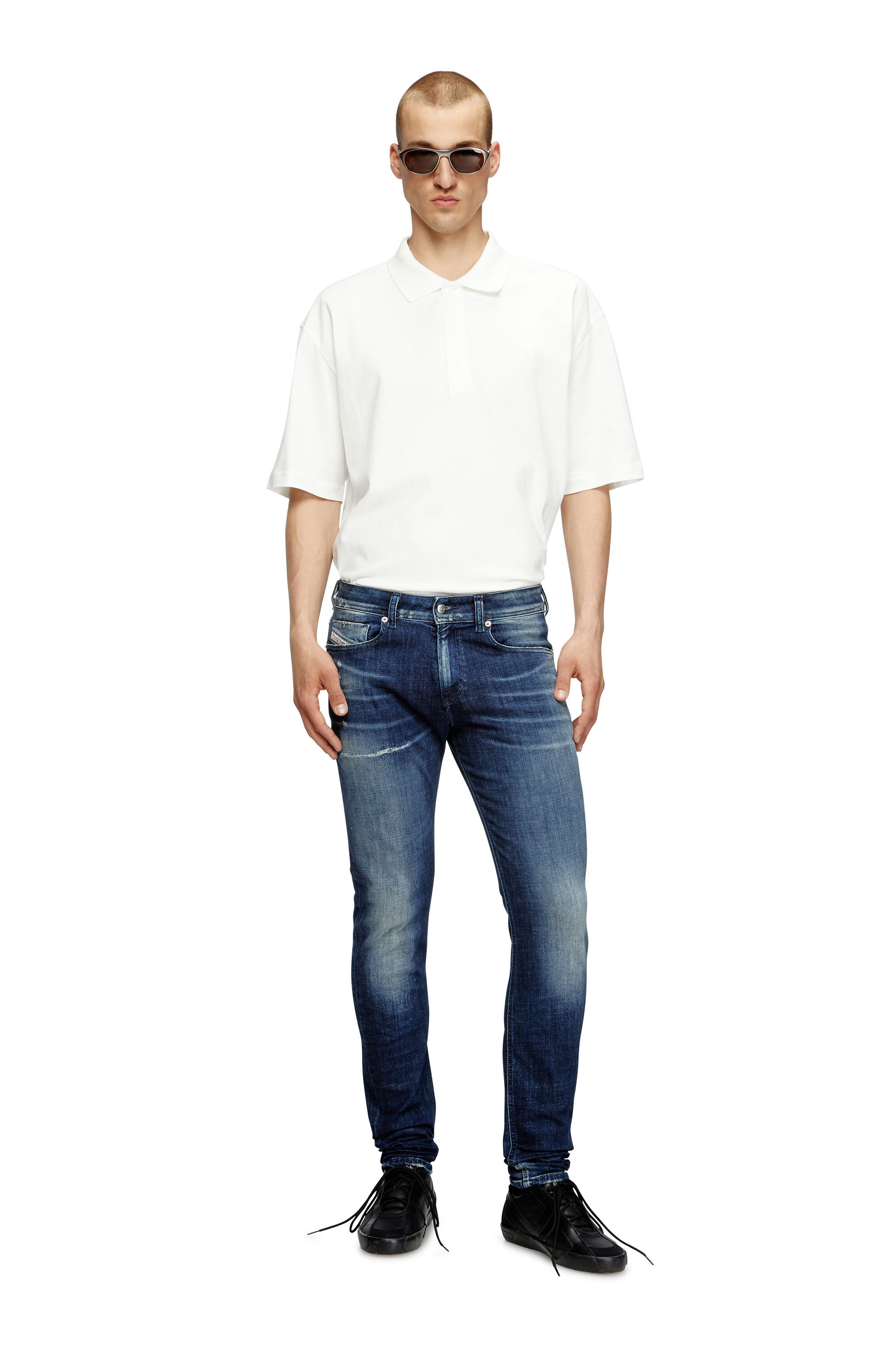 Diesel - Skinny Jeans 1979 Sleenker 09L97 Homme, Bleu Foncé - Image 1