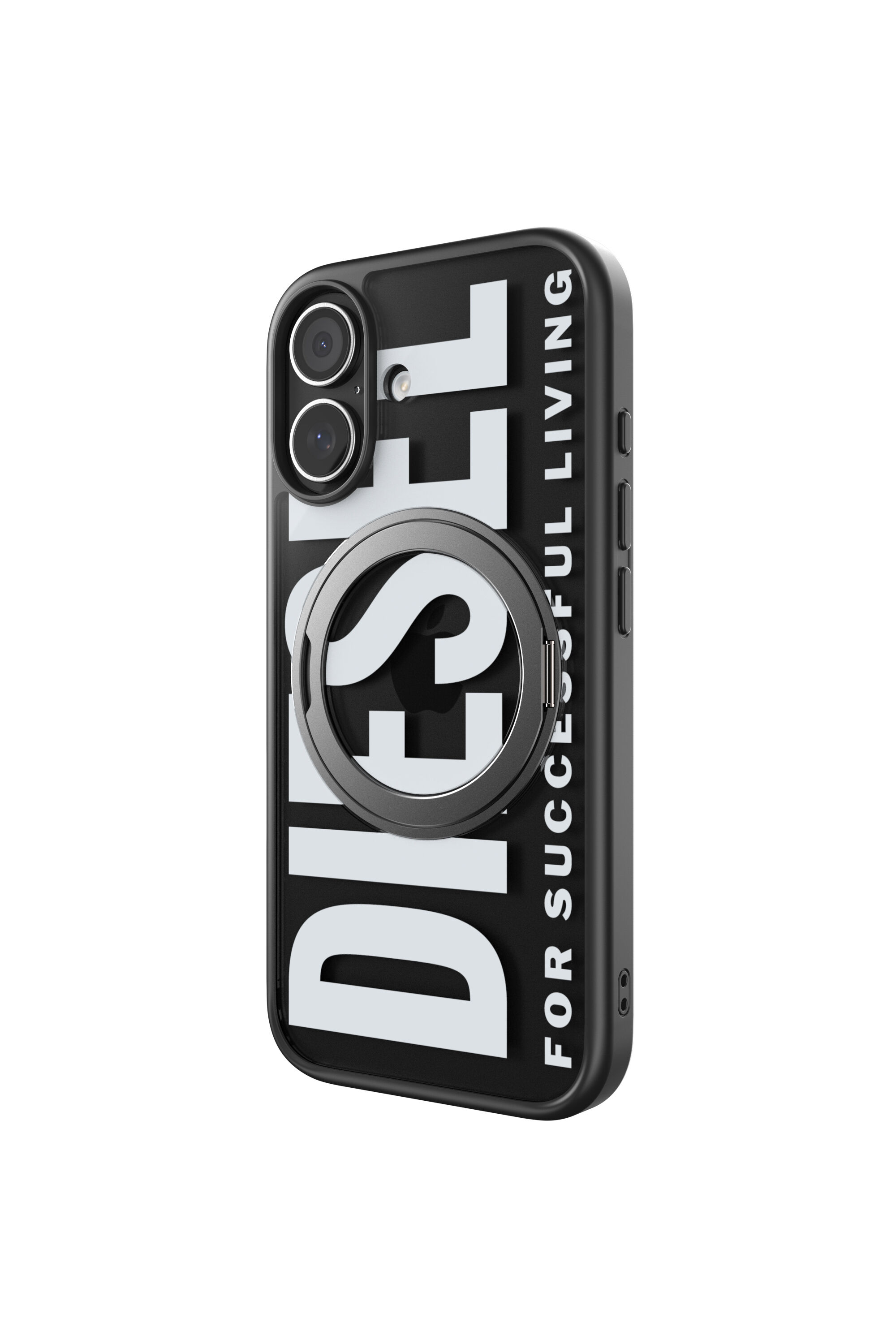 Diesel - 60403 RING STAND CASE, Étui Ringstand-Magsafe pour iPhone 17 Mixte in Noir - 4