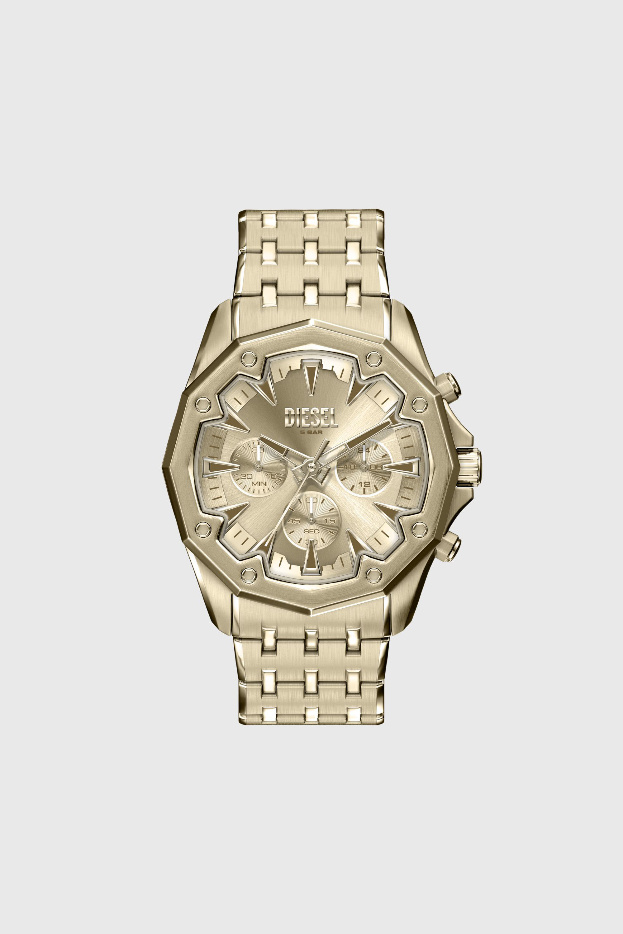 Diesel - DZ4707 WATCH, Montre Stinger en acier inoxydable dor&eacute; Homme in Dor&eacute; - 1