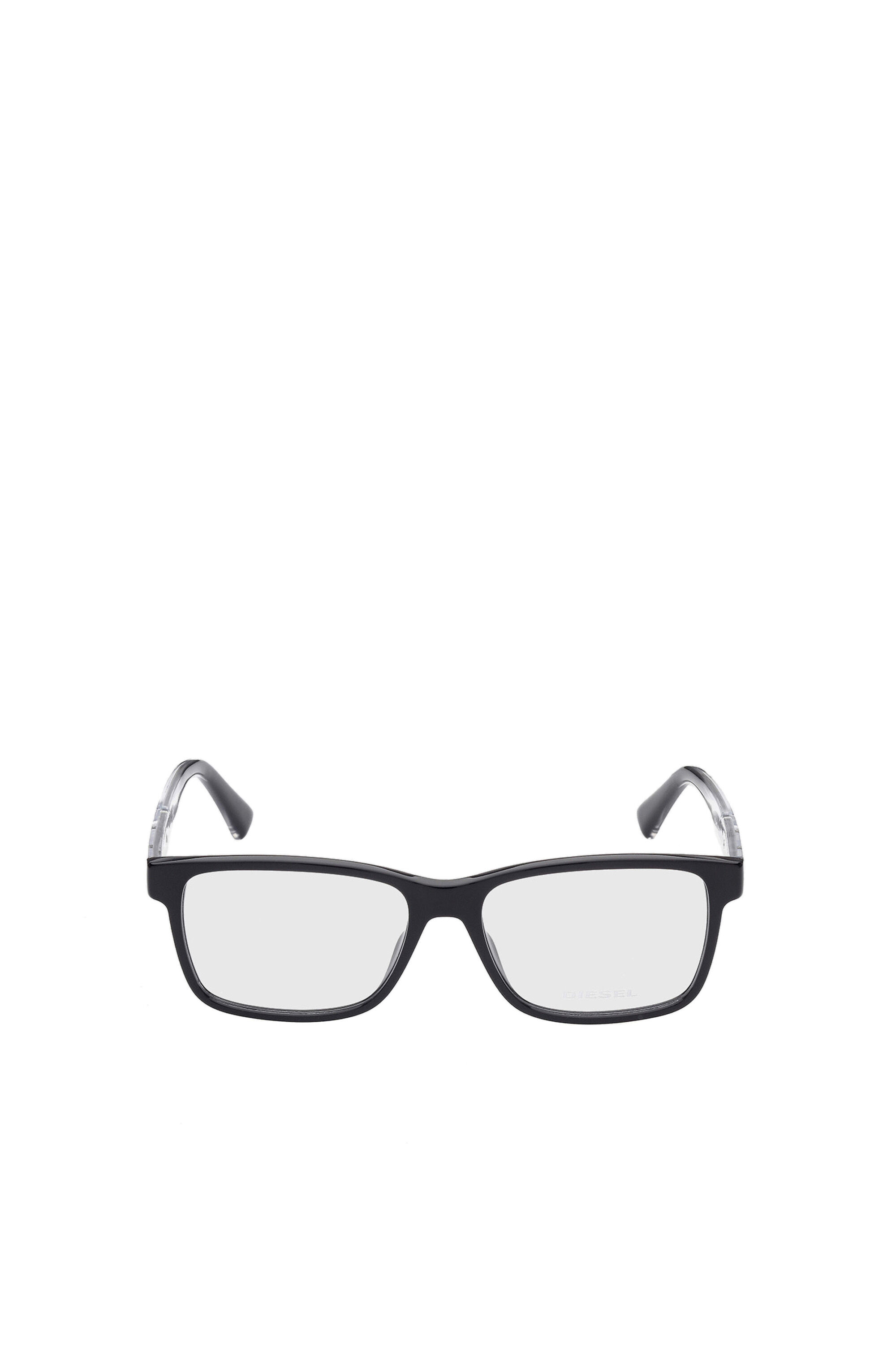 Diesel - DL5407, Lunettes rectangulaires Homme in Noir - 1