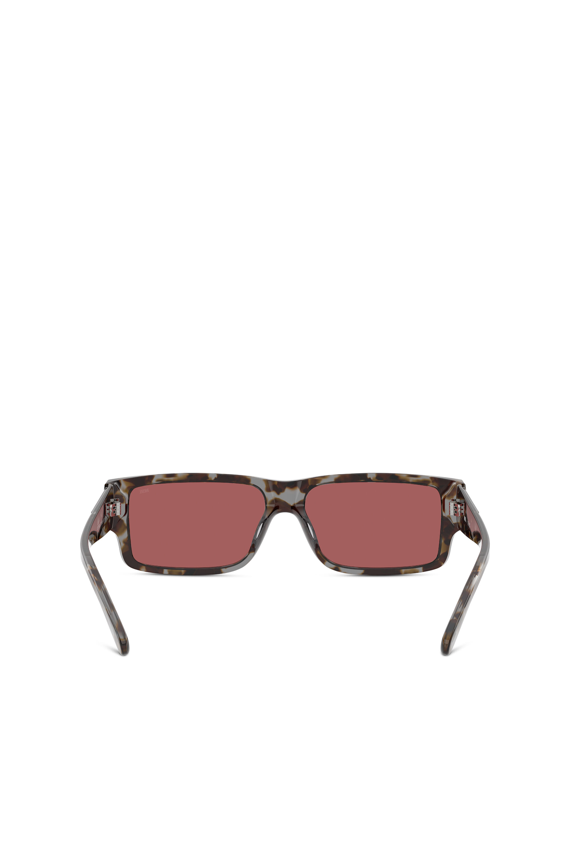 Diesel - 0DL2003, Lunettes de soleil rectangulaires Homme in Rouge - 3