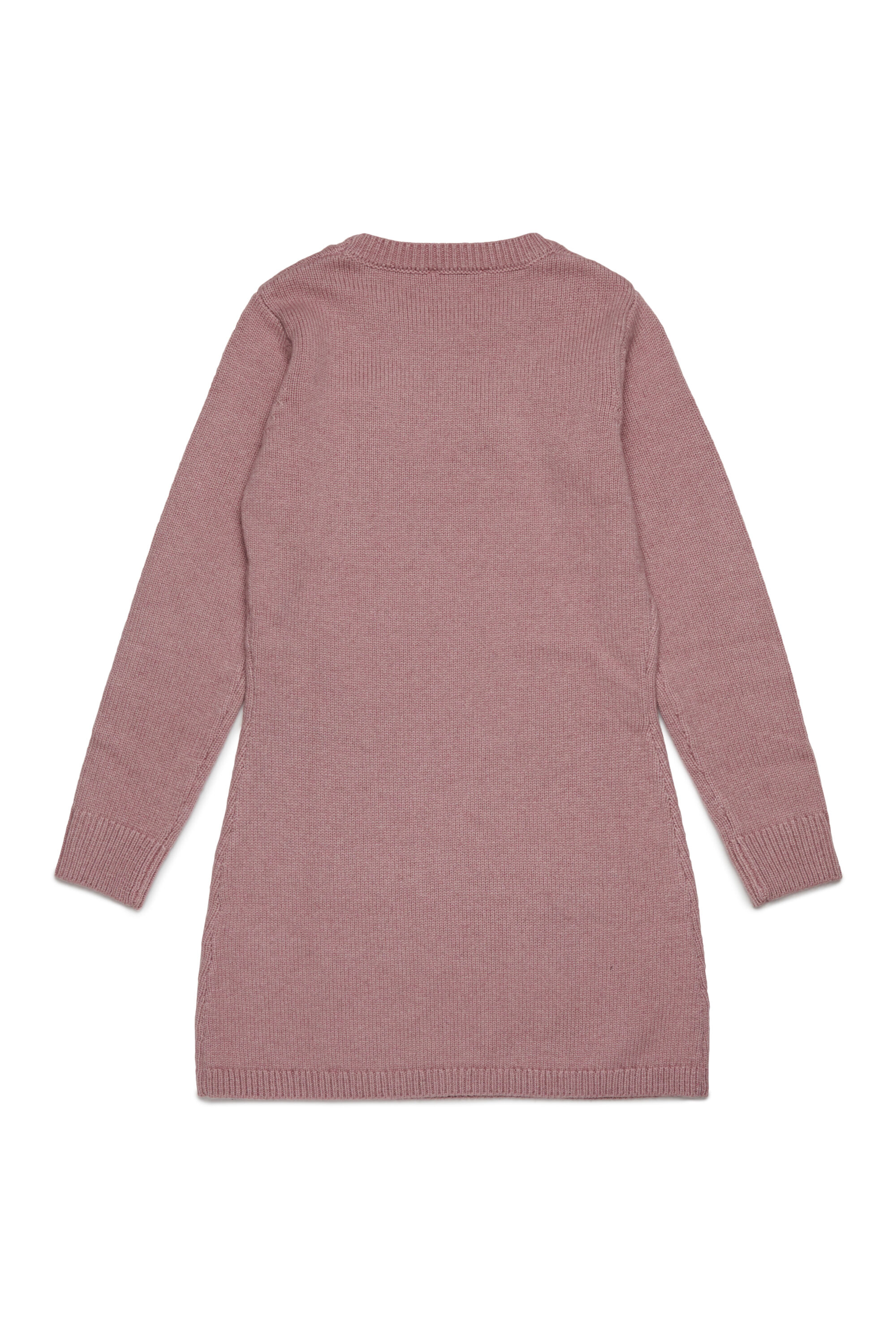 Diesel - DIRMY, Robe en laine mélangée avec logo brodé Femme in Rose - 2