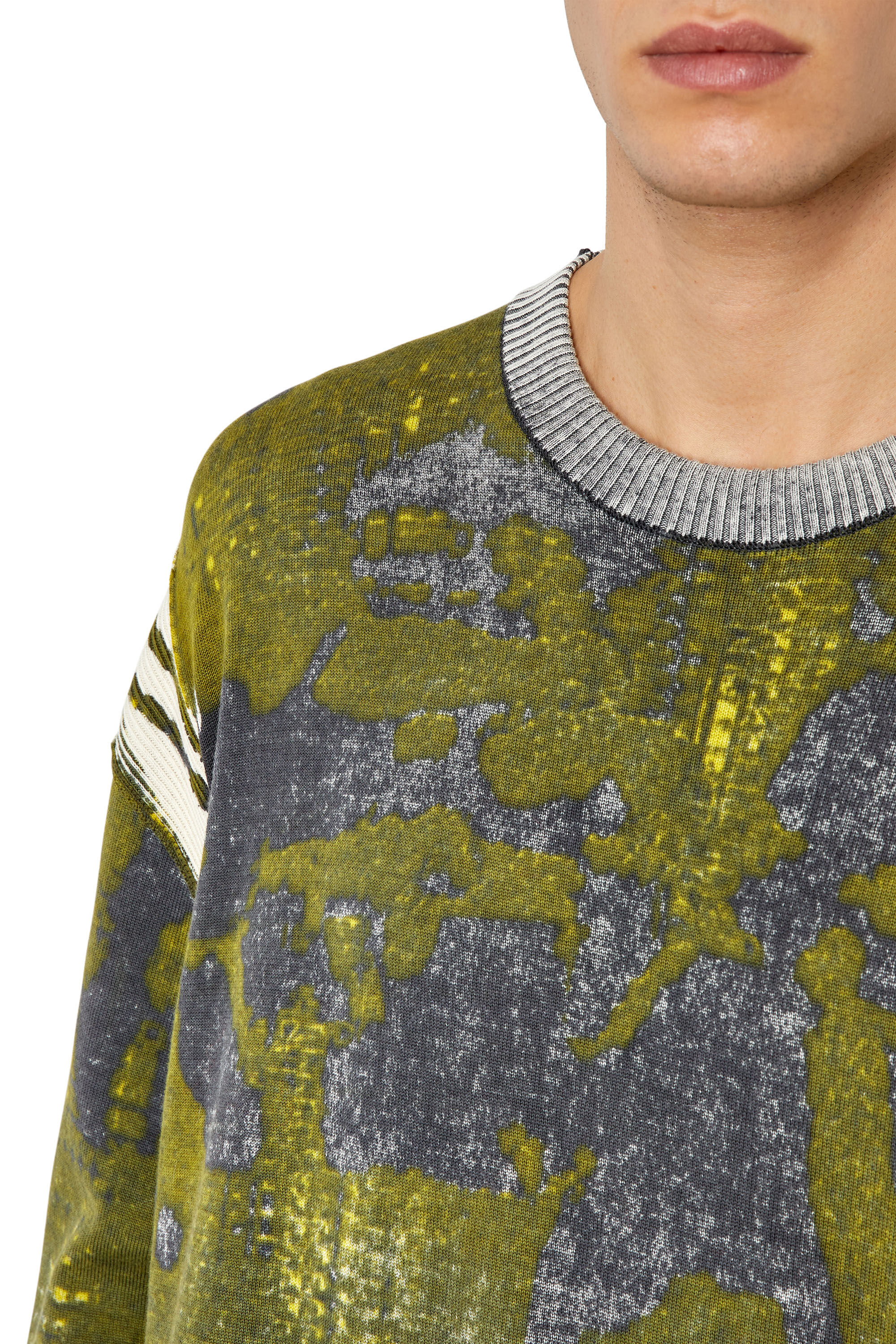 Diesel - K-LARAN, Pull avec imprimé camouflage Homme in Polychrome - 6