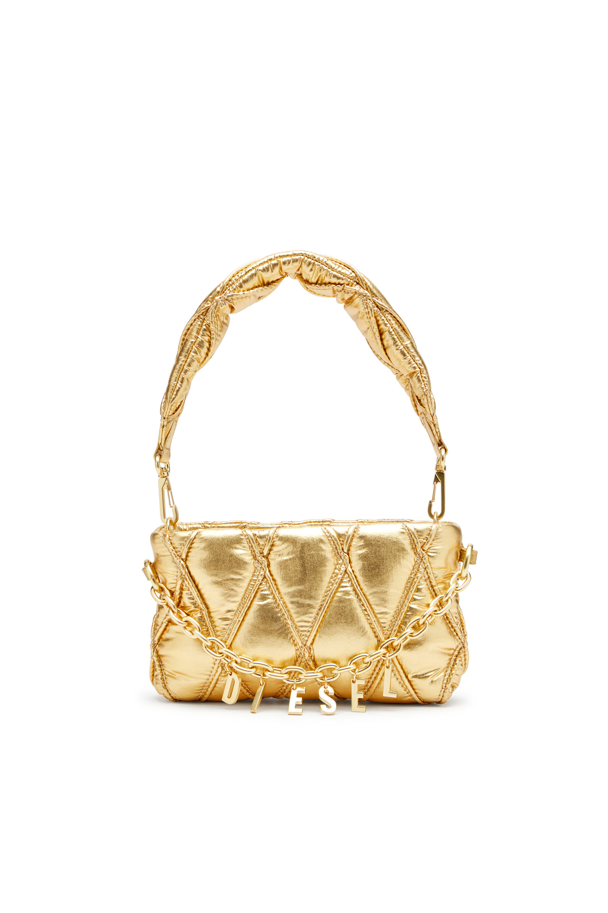 Diesel - CHARM-D POUCH, Porte-monnaie en nylon métallisé matelassé Femme in ToBeDefined - 1