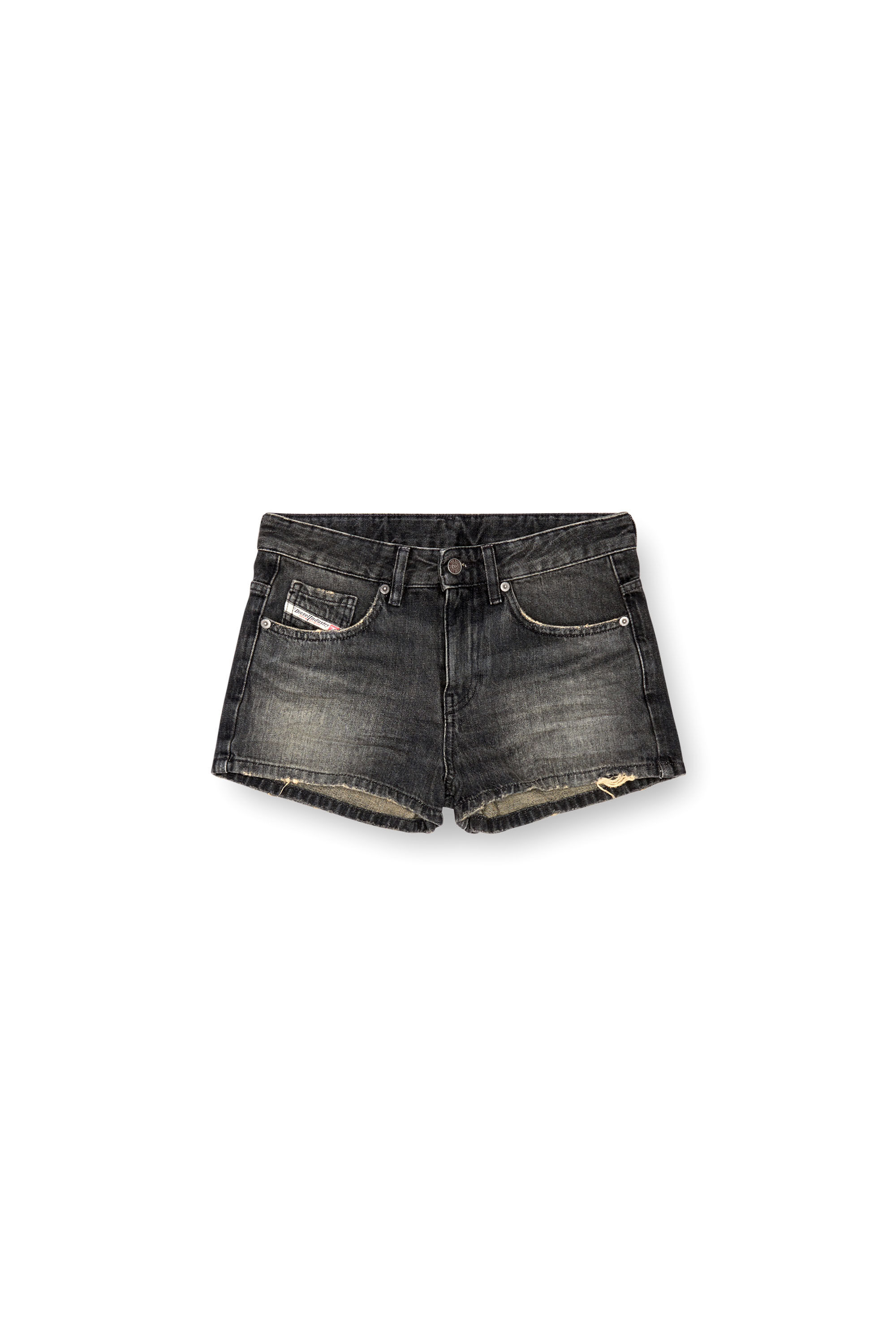 Girl black jean shorts discount