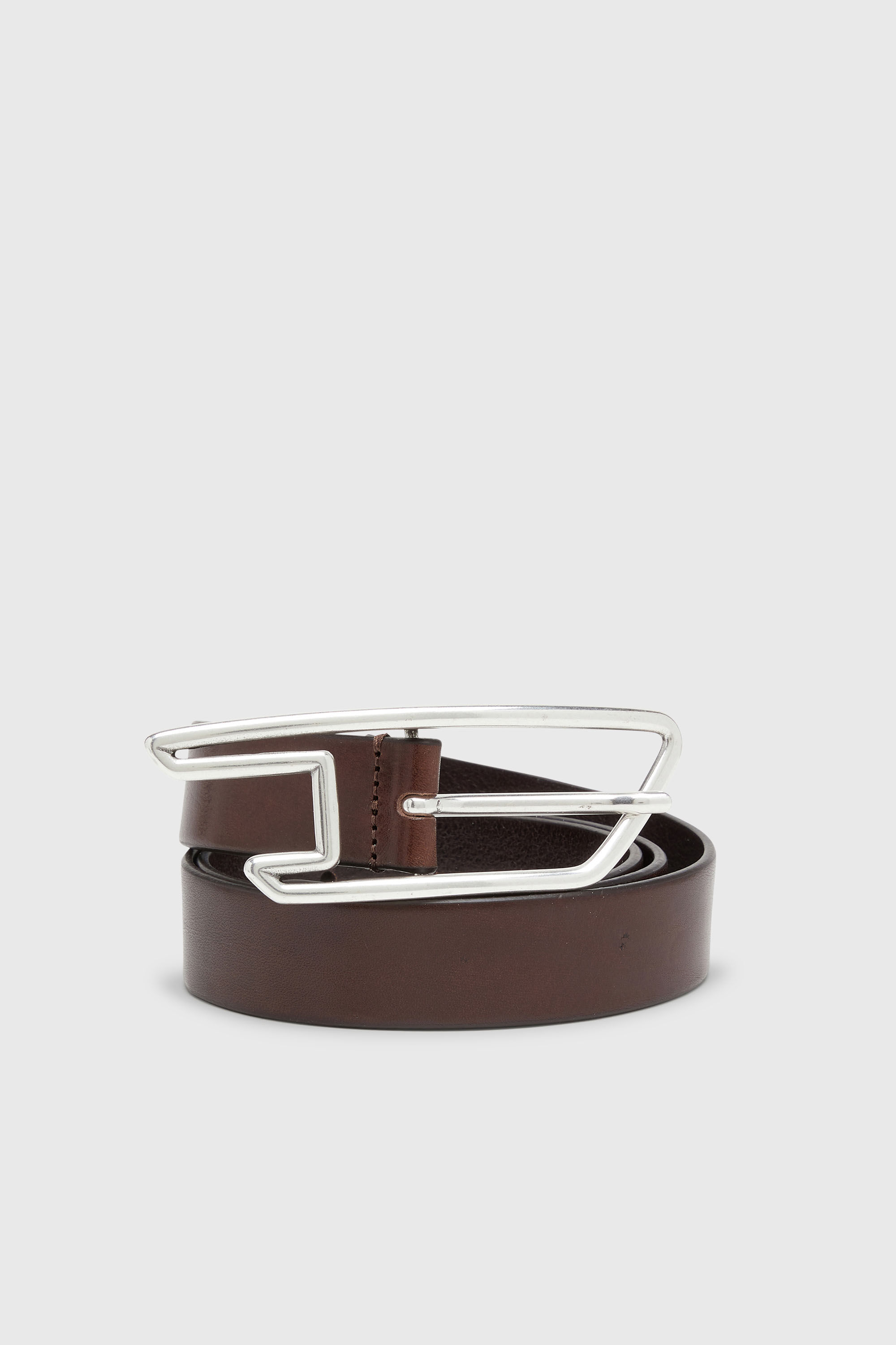 Diesel - B-D LINE 30, Ceinture 3 cm en cuir avec boucle &agrave; logo D Mixte in Marron - 3