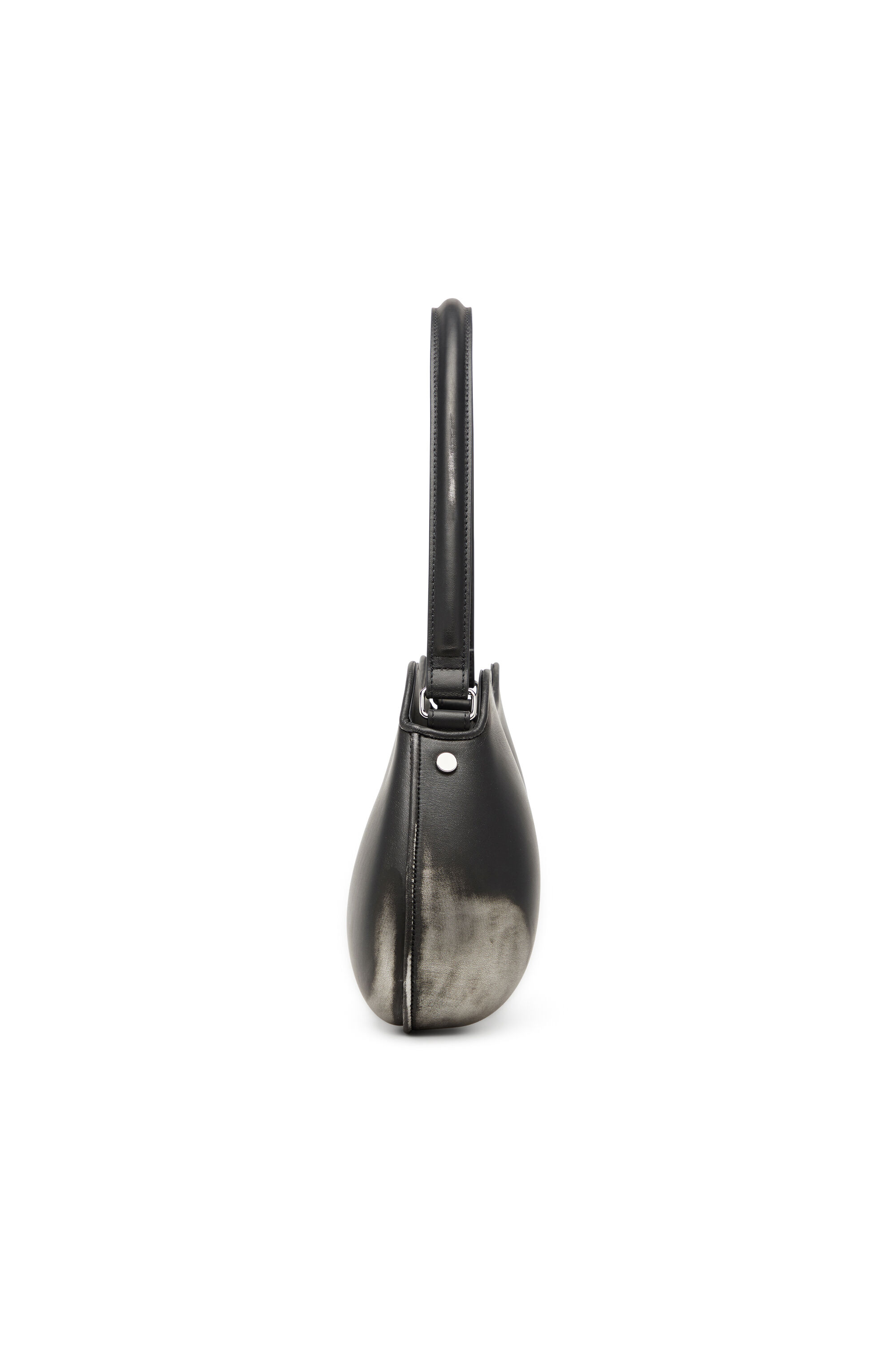Diesel - DOUBLE-D SHOULDER, Double-D-Sac épaule rigide en PU brossé Femme in Noir - 4