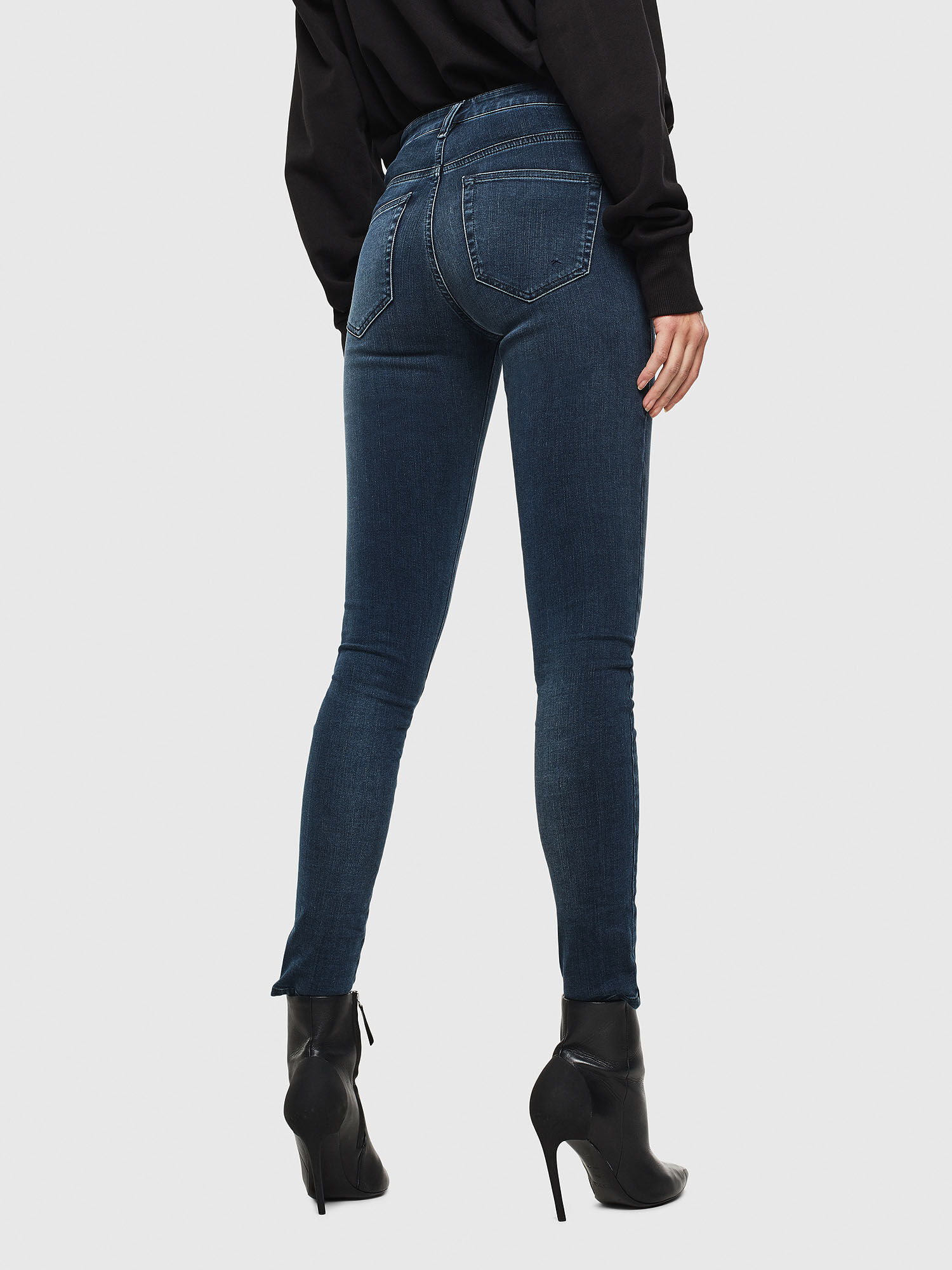 SLANDY 084UT Femme: Super skinny Jeans Bleu foncé | Diesel
