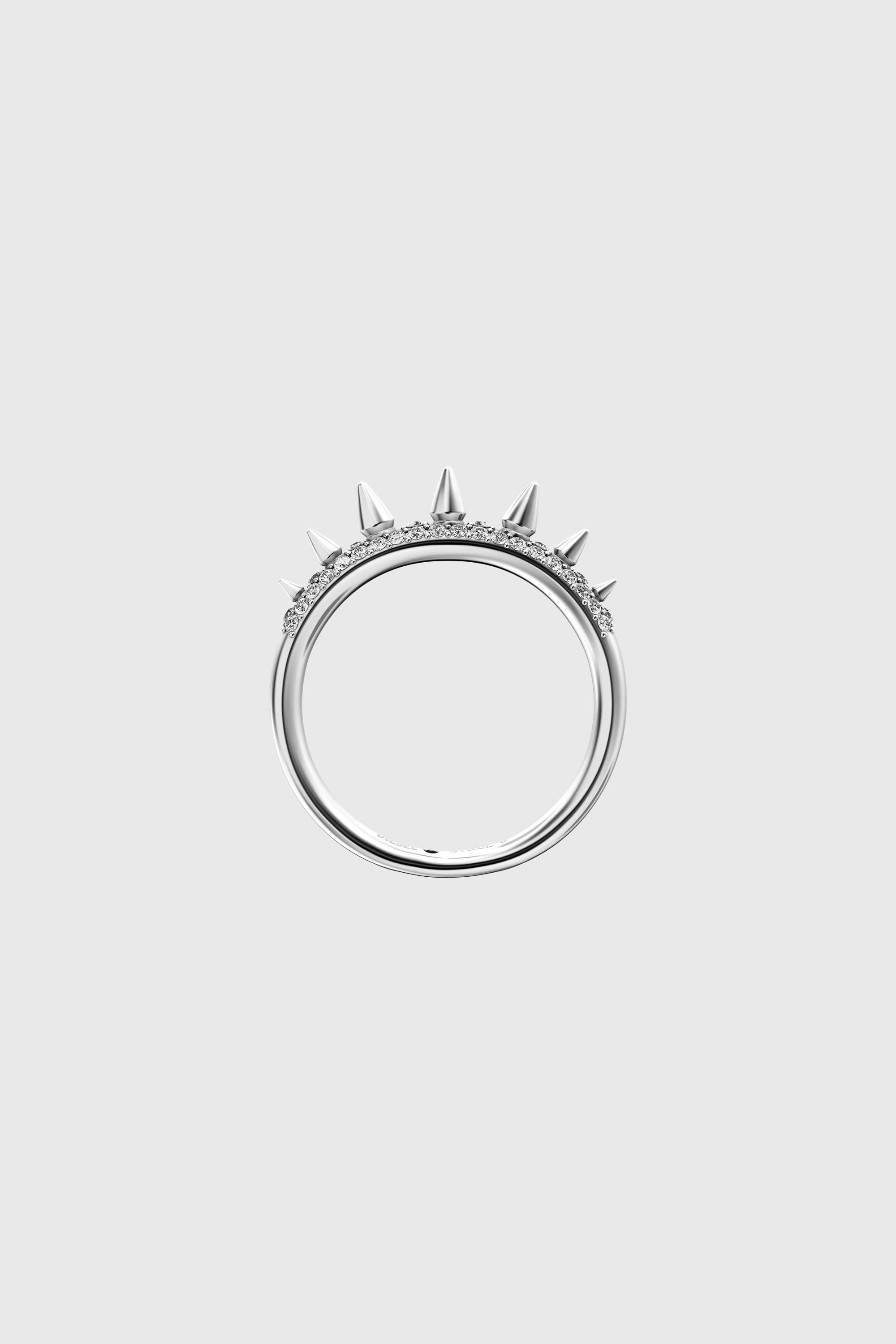 Diesel - DX1729040, Bague bande in acciaio inox Mixte in Gris argent&eacute; - 4