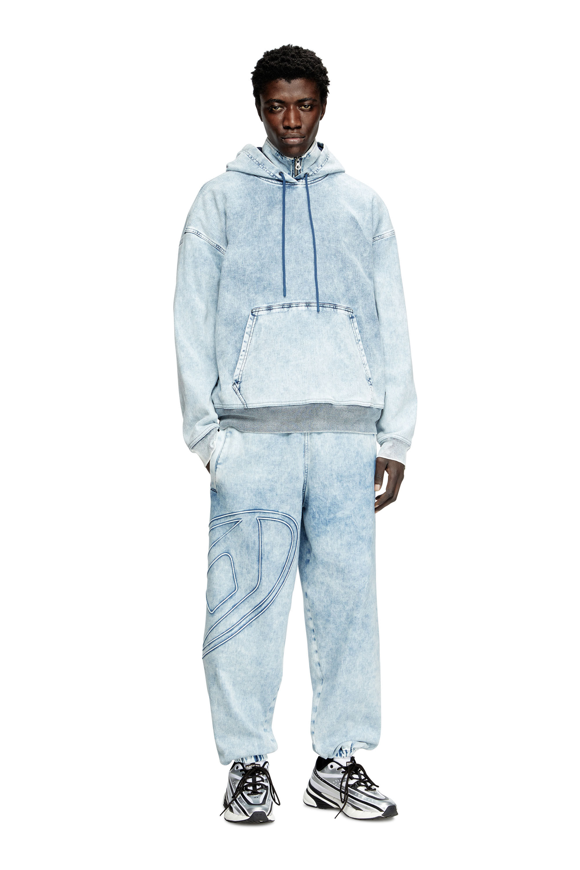 Diesel - Slim D-Pint Track Denim 0ABCN Mixte, Bleu Clair - Image 1