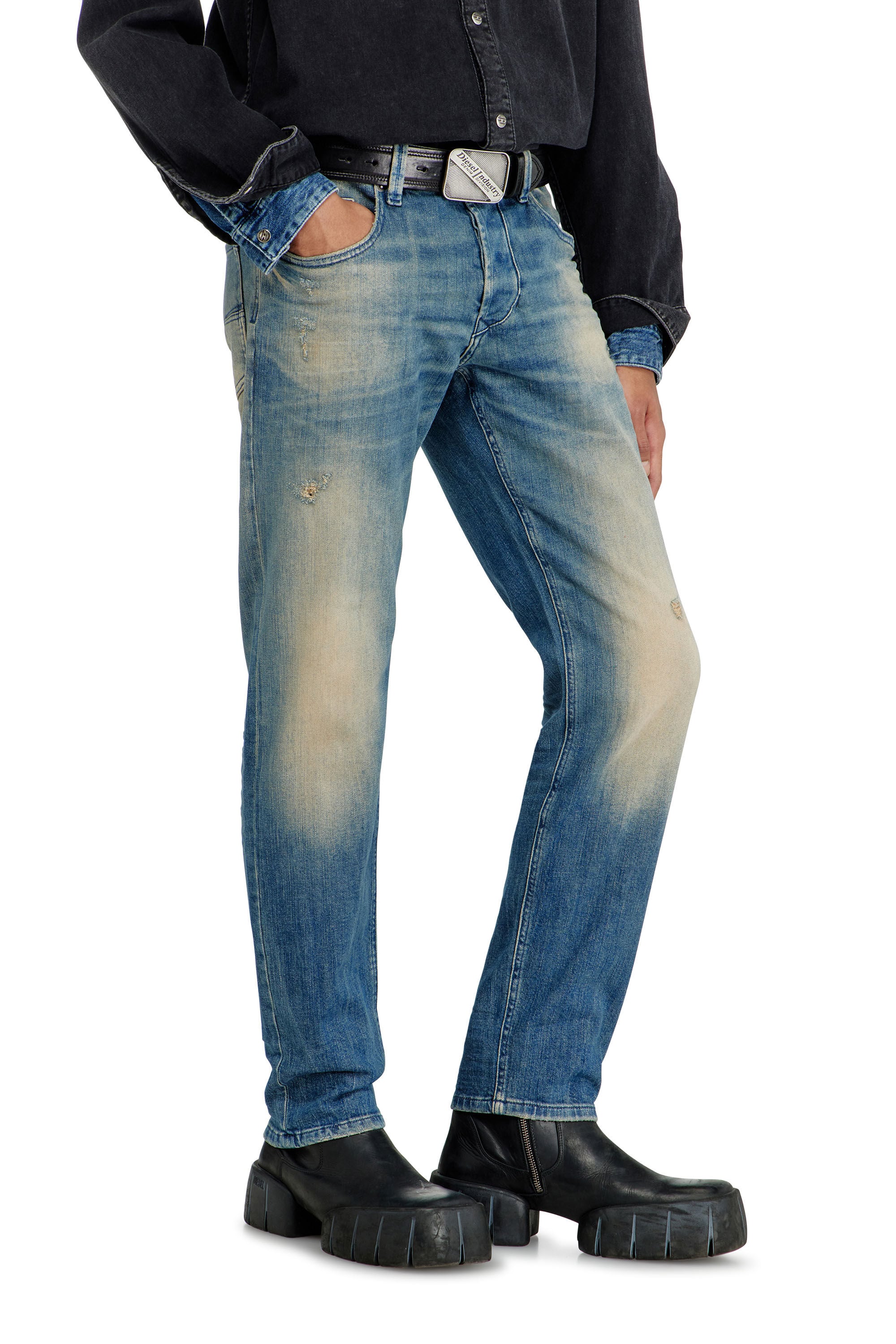 Diesel - Regular 2030 D-Krooley Joggjeans&reg; 068XU Homme, Bleu Fonc&eacute; - Image 7