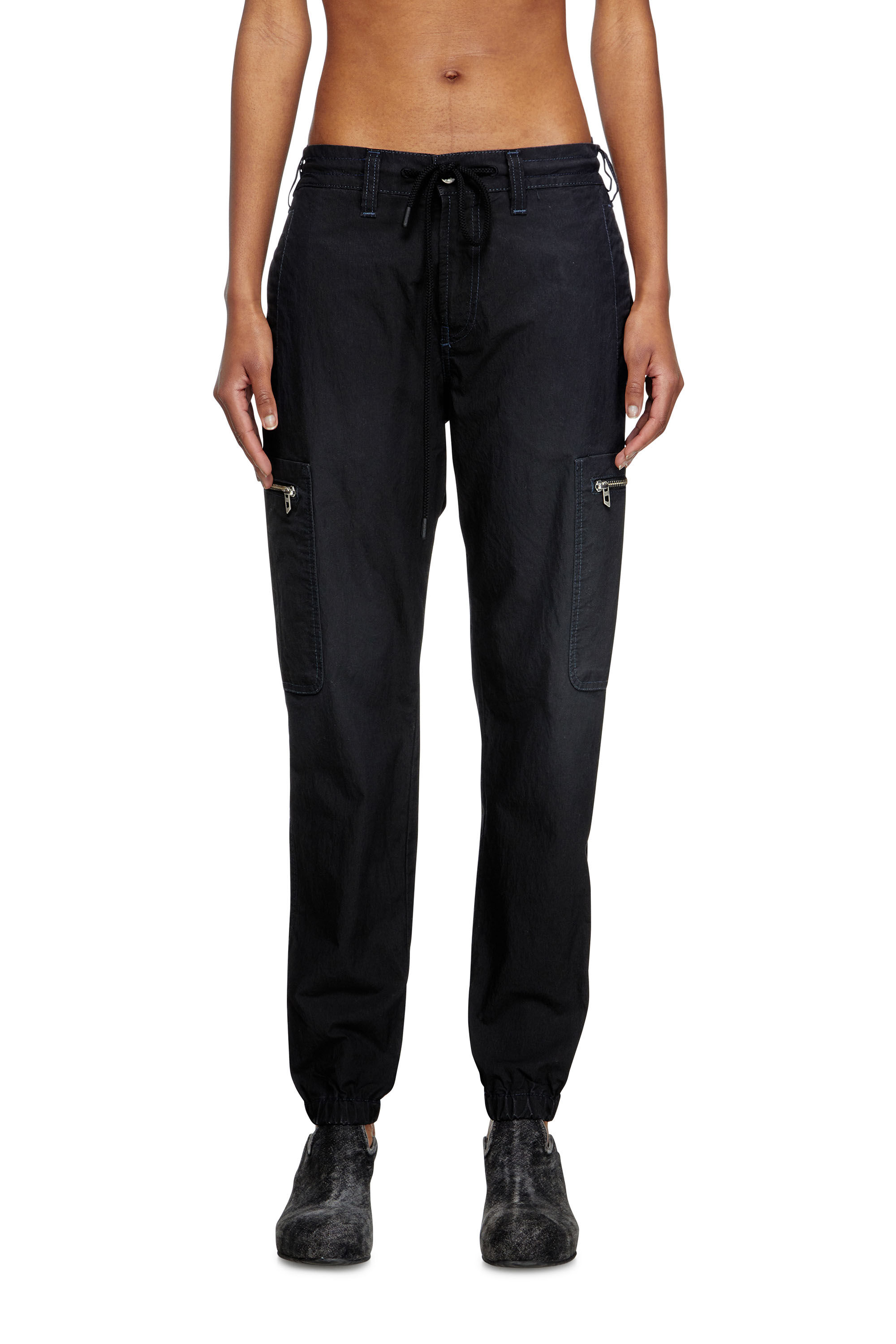 Diesel - Slim D-Lab JoggJeans® 068SJ Mixte, Noir/Gris foncé - Image 3