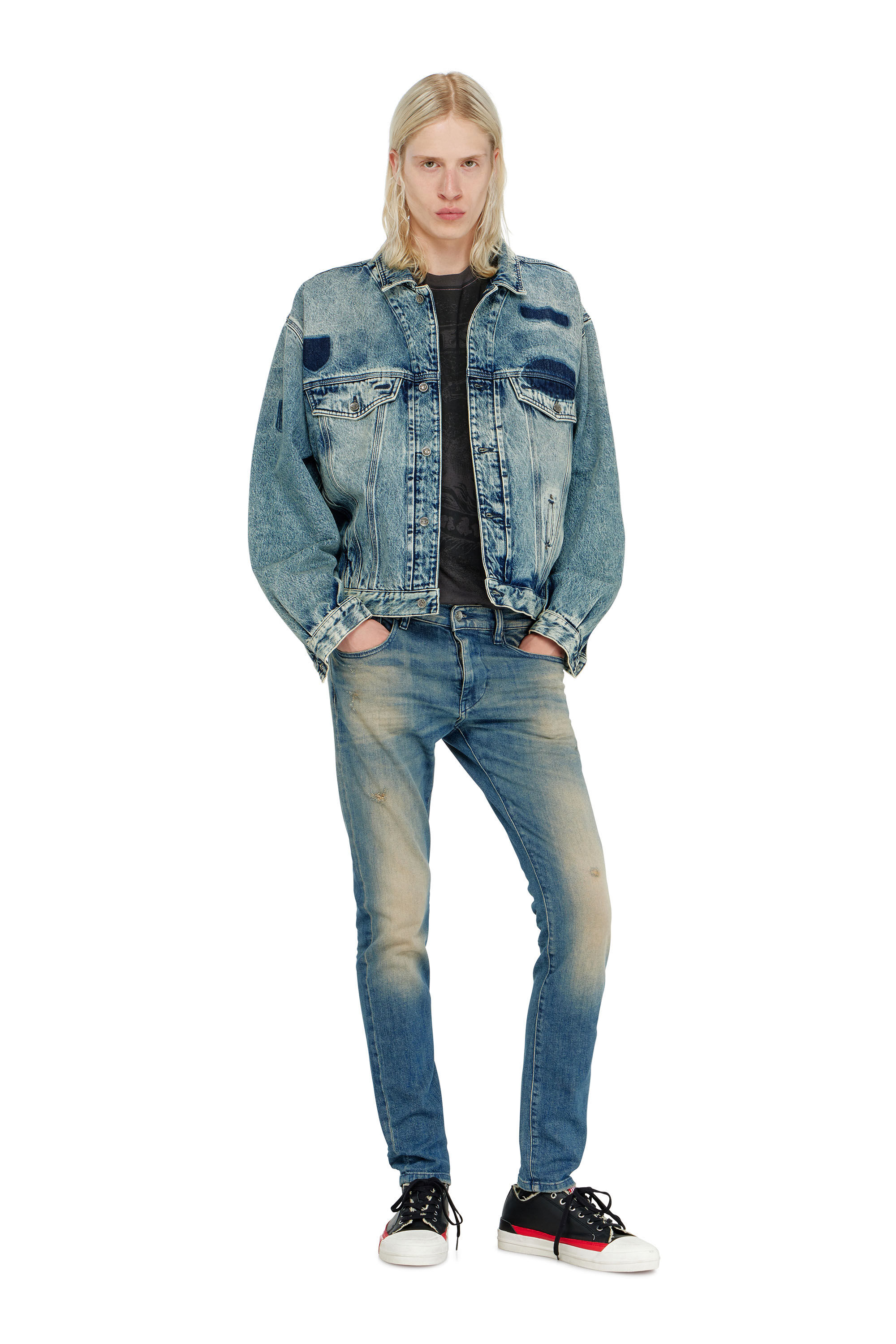 Diesel - Slim Jeans 2019 D-Strukt 0KBBW Homme, Bleu moyen - Image 1