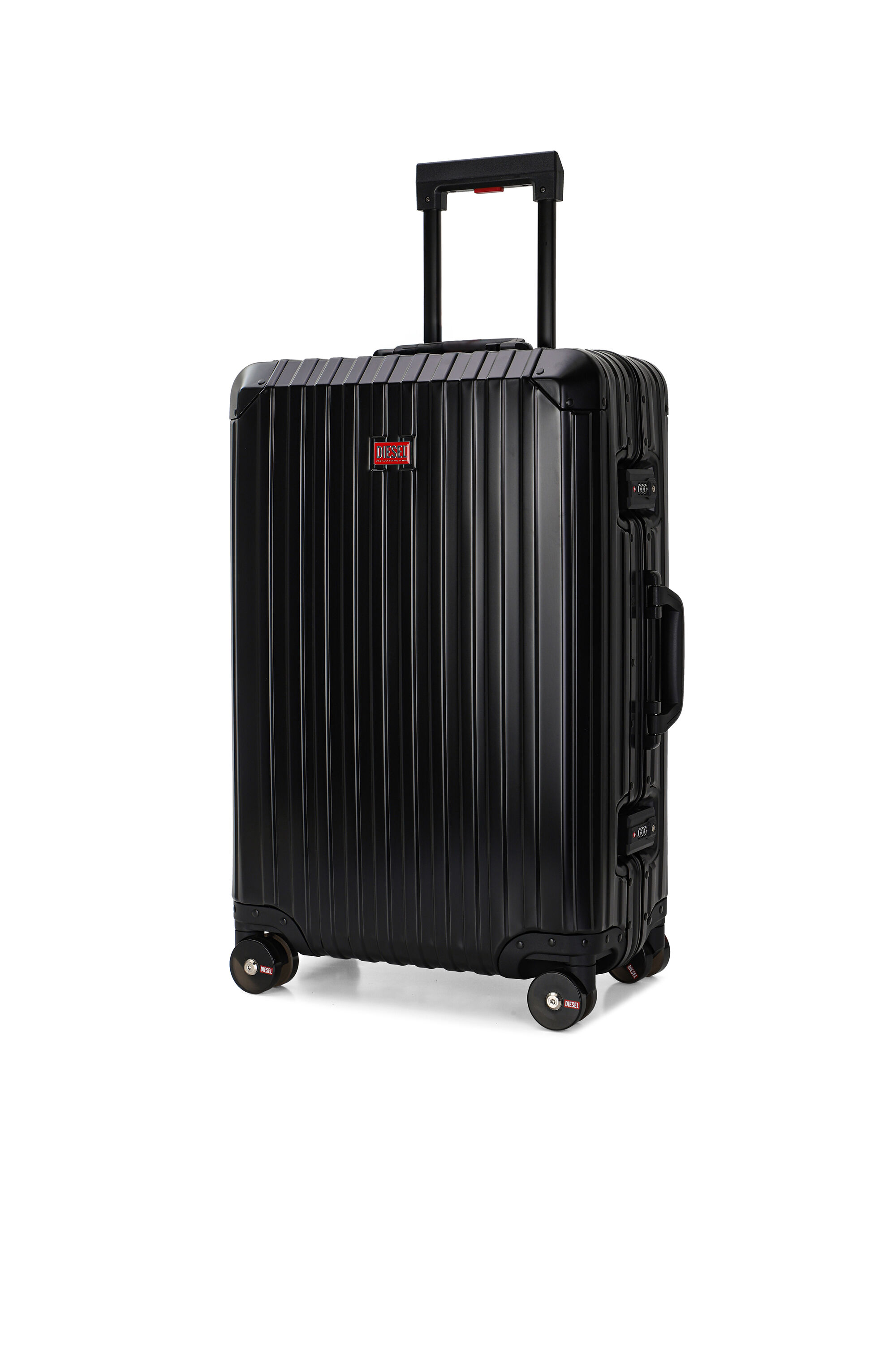 Diesel - DIESEL ALUMINUM TROLLEY- DSL002, Valise en aluminium taille M Mixte in Noir - 5