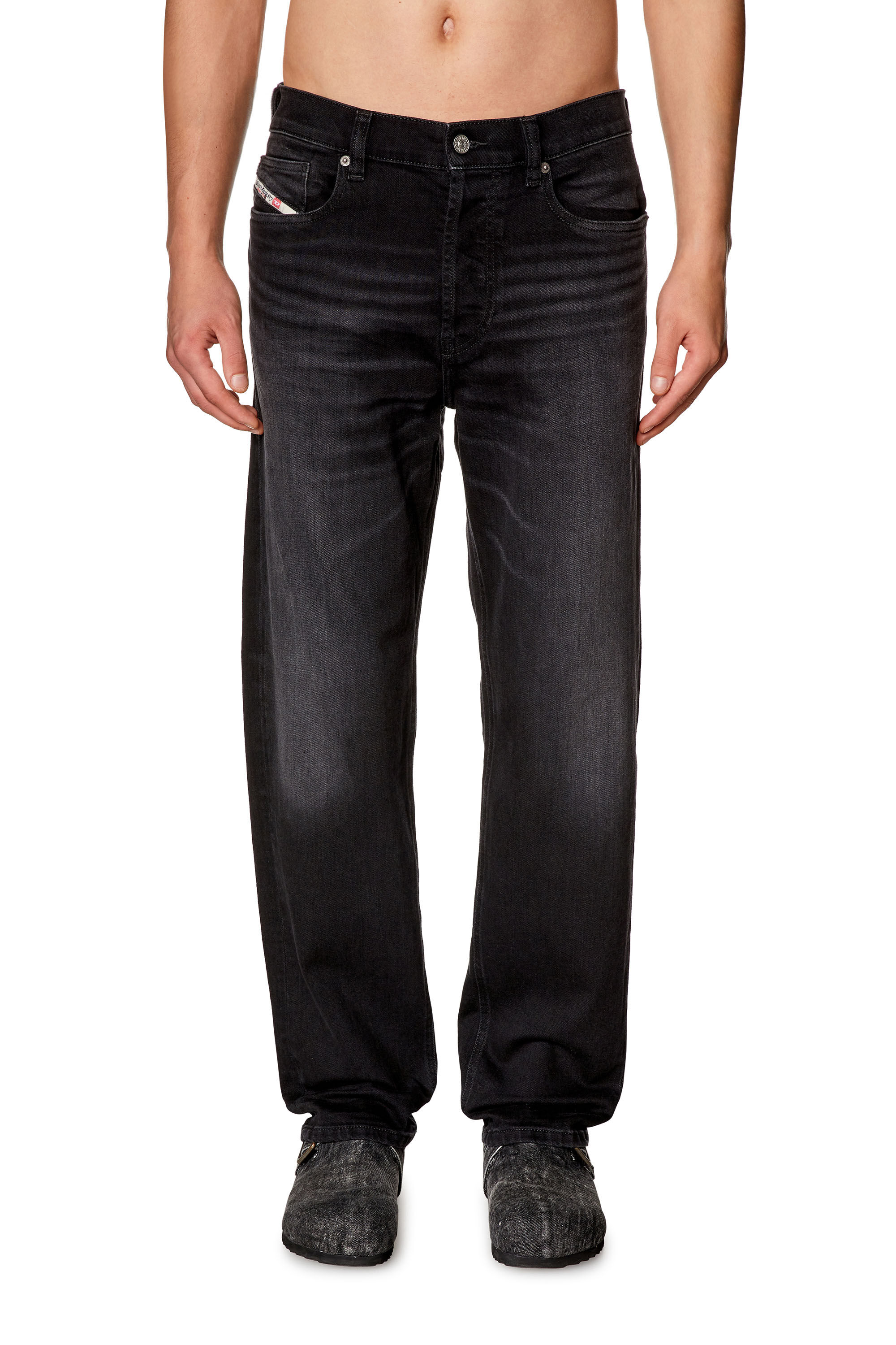 Diesel - Man Straight Jeans 2010 D-Macs 09H32, Black/Dark grey - Image 3
