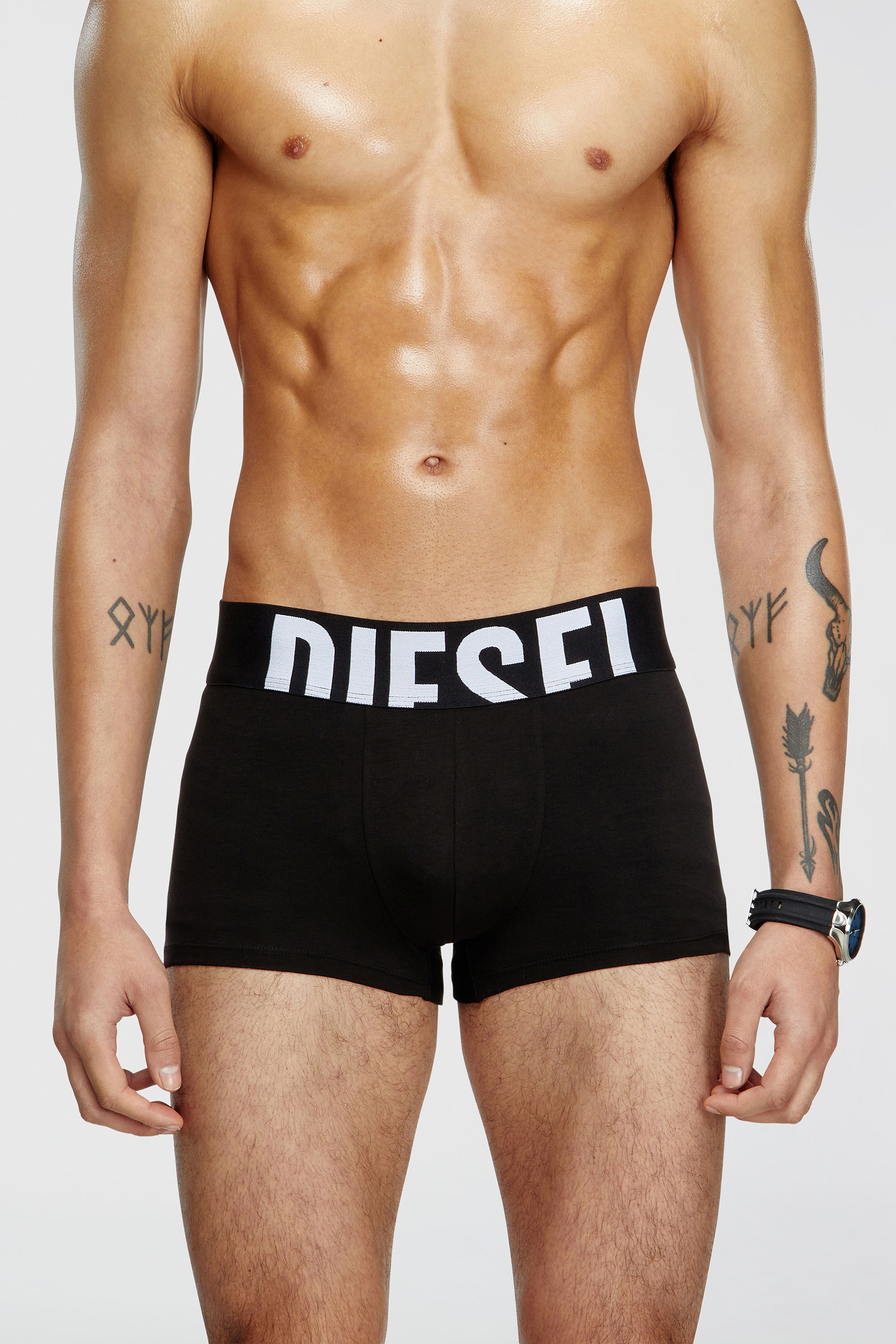Diesel - UMBX-DAMIENTHREEPACK-5.5EL, Lot de trois boxers en coton stretch Homme in Noir - 3