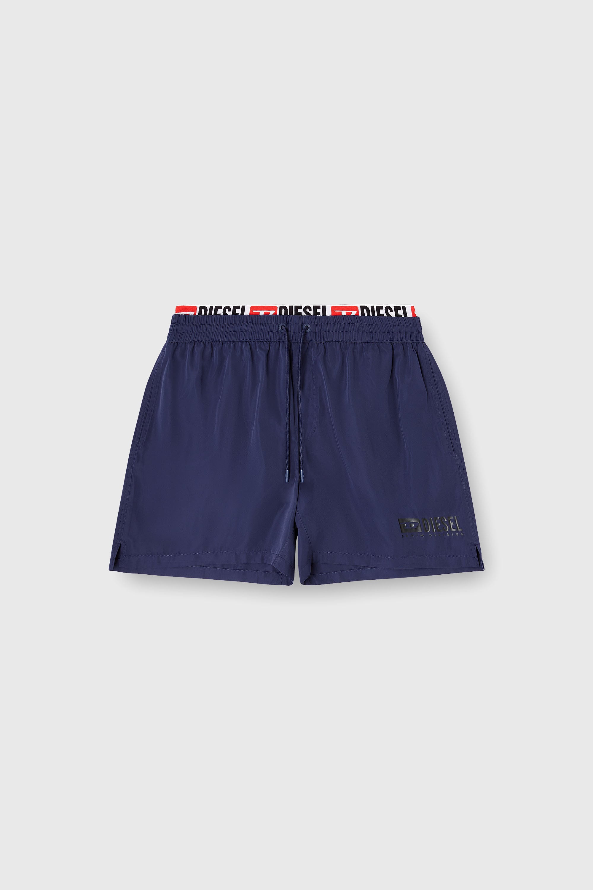 Diesel - VISPER-41-D-CORE, Short de bain court avec imprim&eacute; logo Homme in Bleu - 4