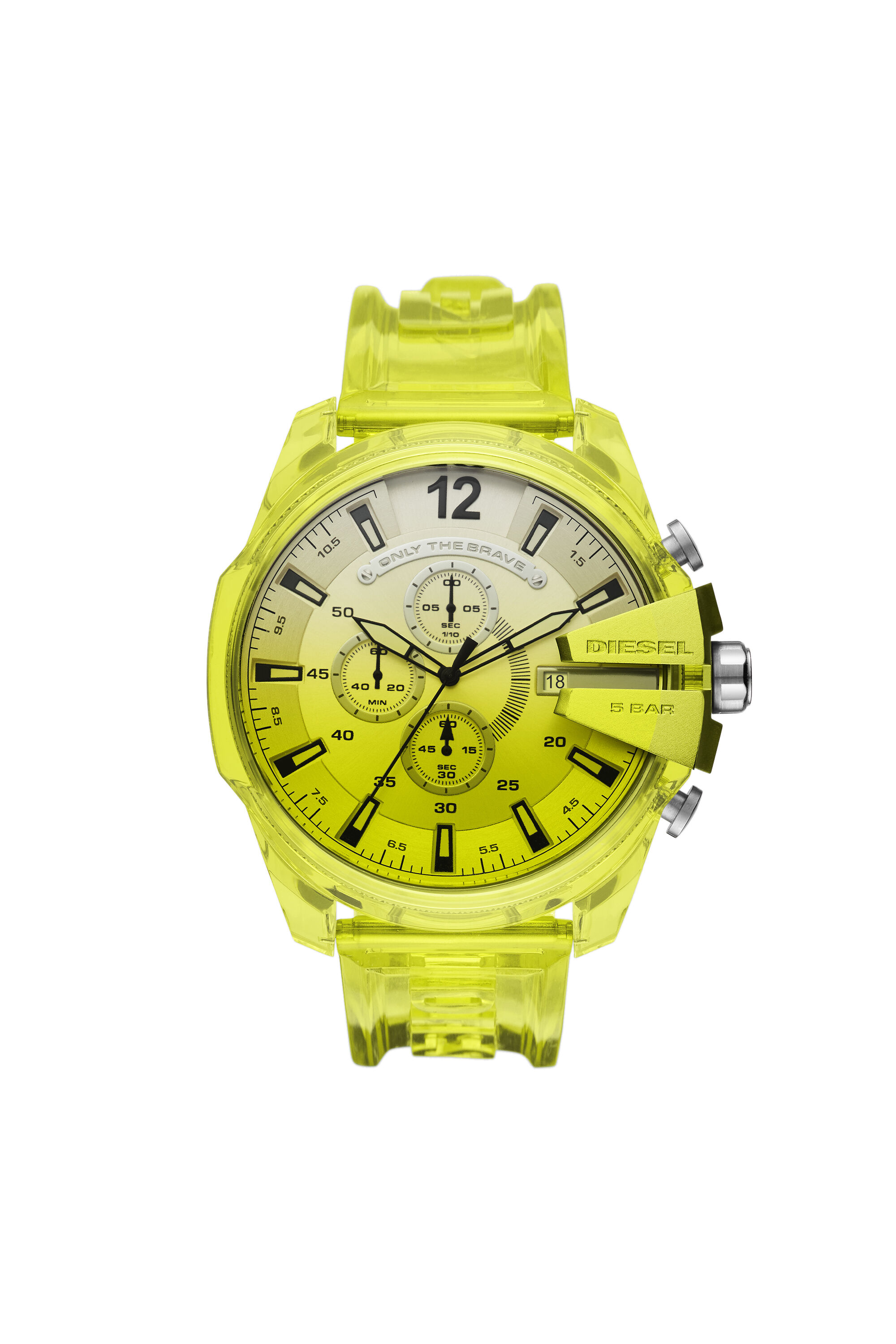 DZ4532 Homme Montre Mega Chief chronographe en polyur thane Diesel