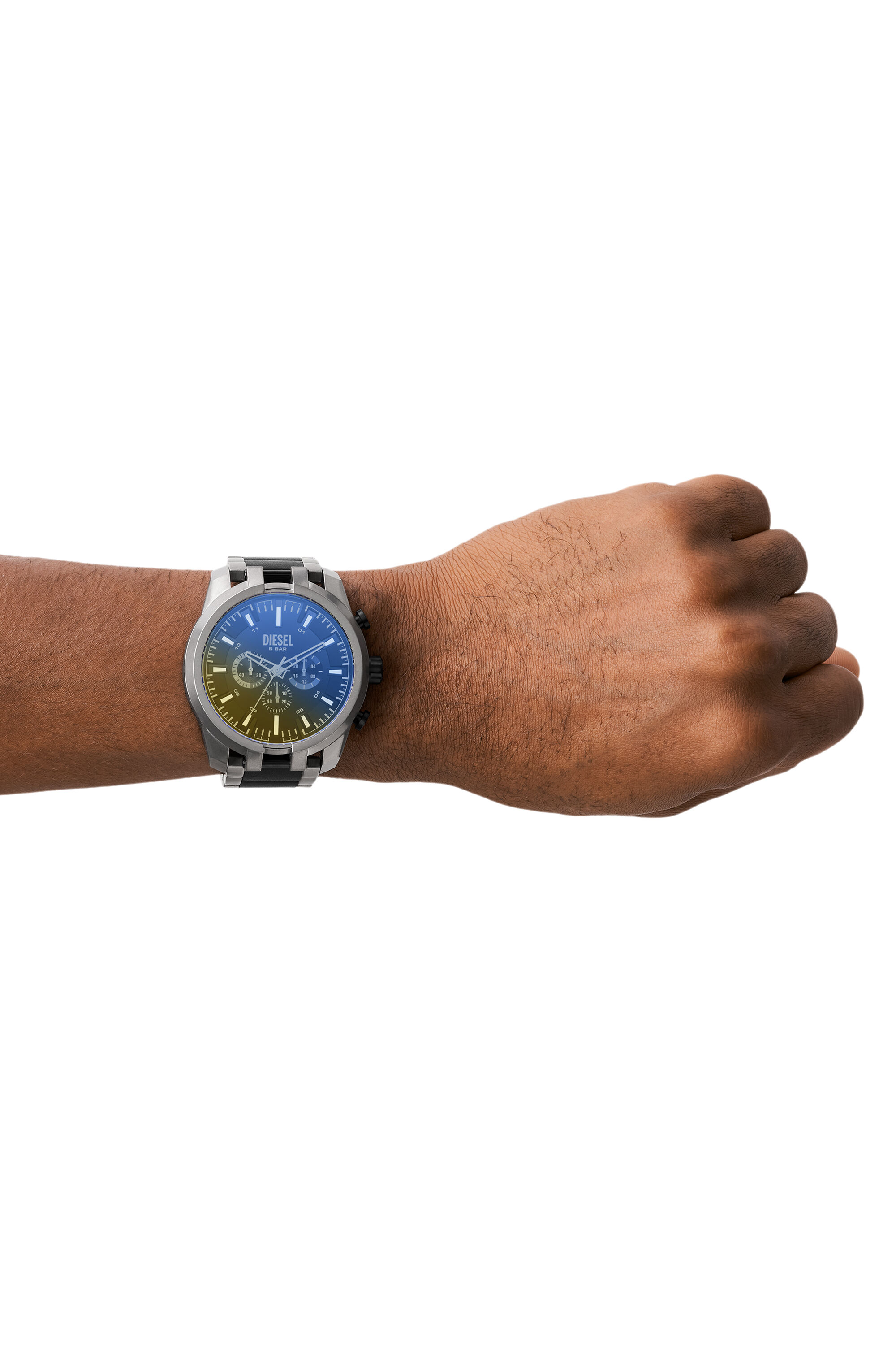 DZ4587 Homme Montre chronographe Split en acier bicolore Diesel