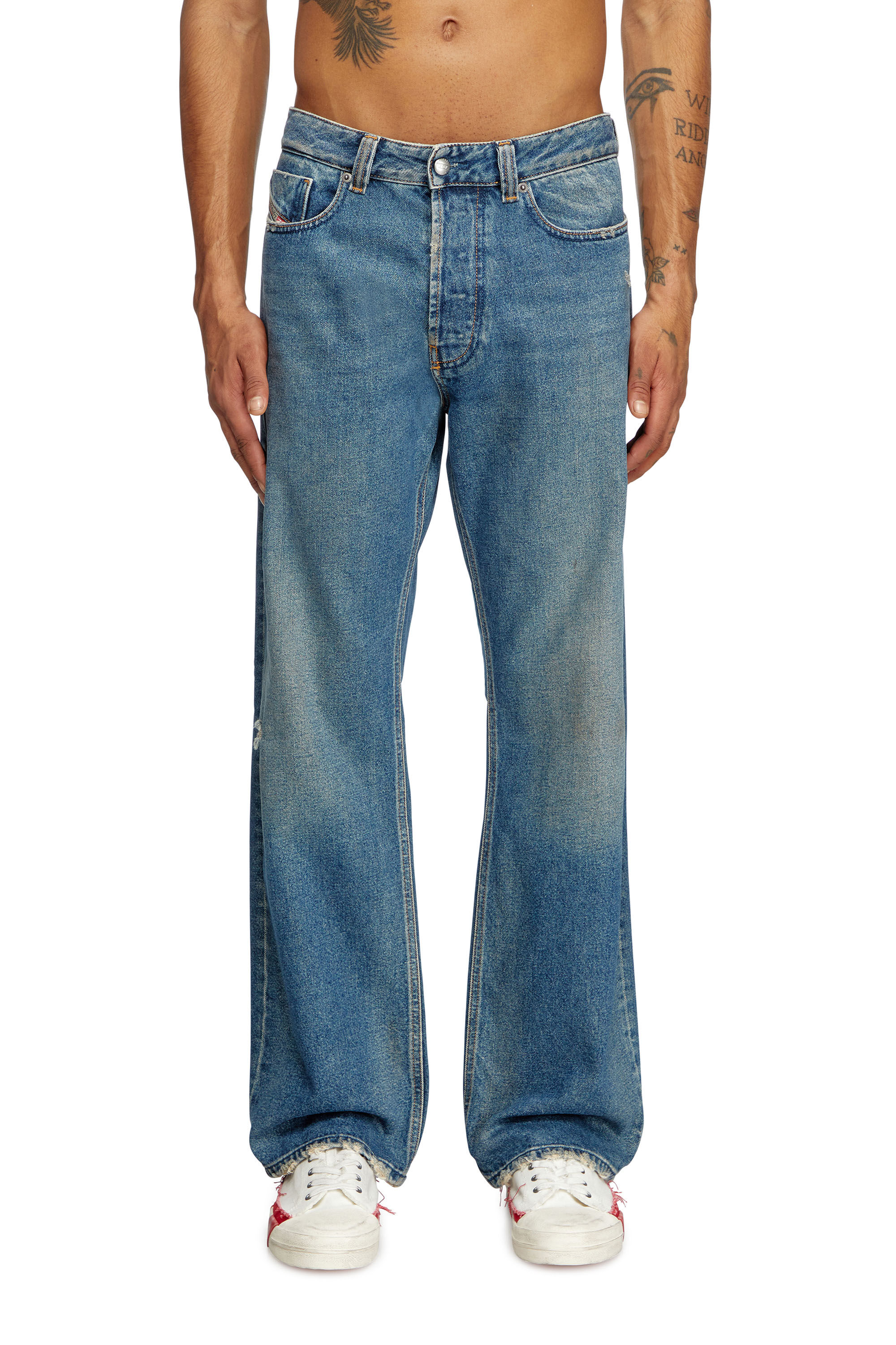 Diesel - Relaxed Jeans 1980 D-Eeper 09J79 Homme, Bleu moyen - Image 3