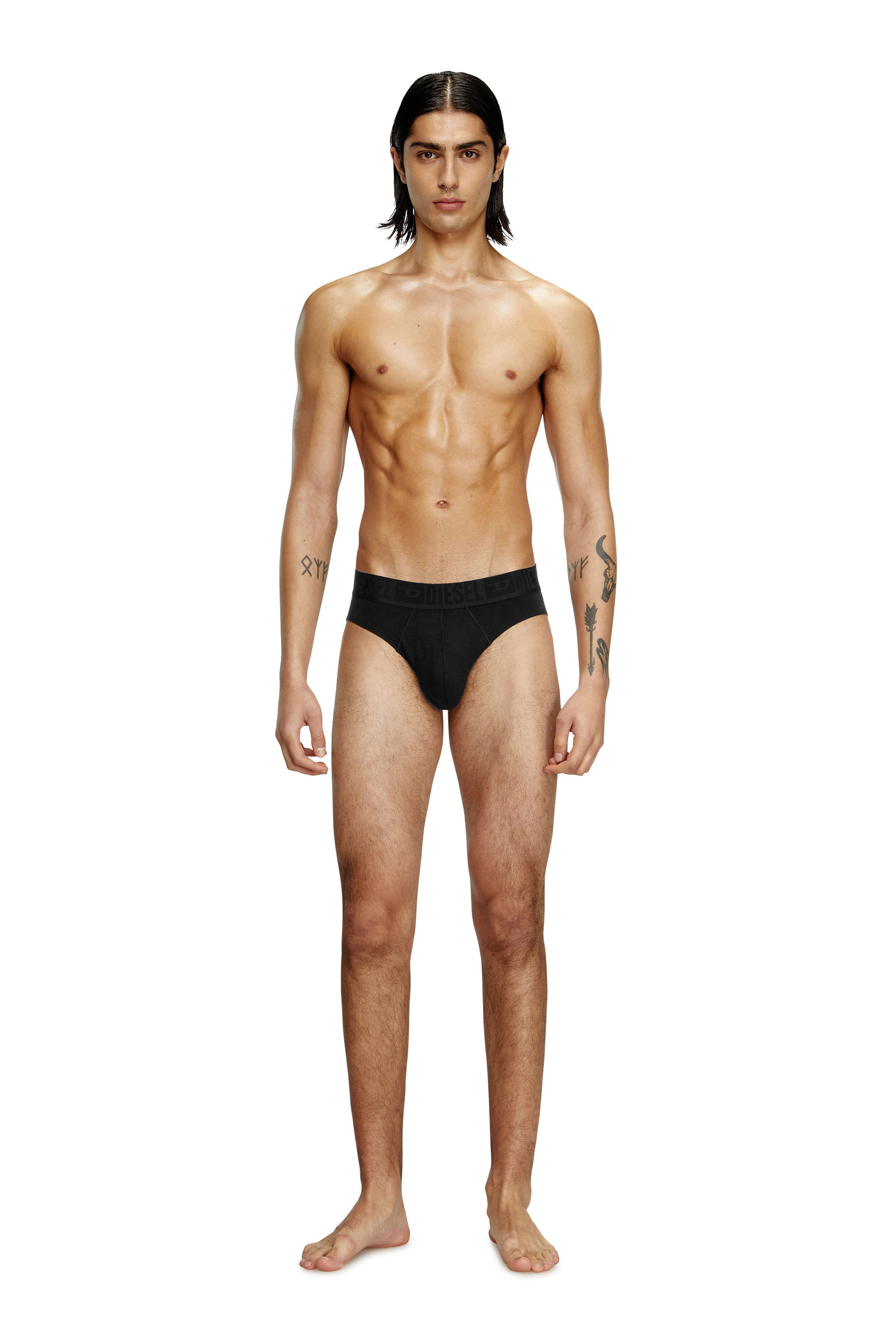 Diesel - ROY-D-MONO-3PACK, Lot de trois boxers Homme in Noir - 1