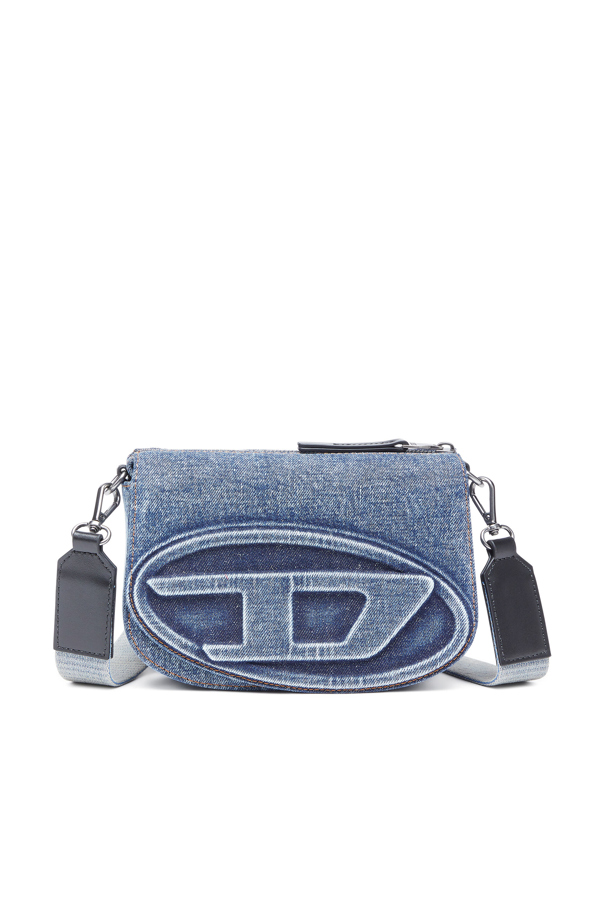 Diesel - 1DR CAMERA BAG, Sac caméra en denim solarisé Mixte in Bleu - 1