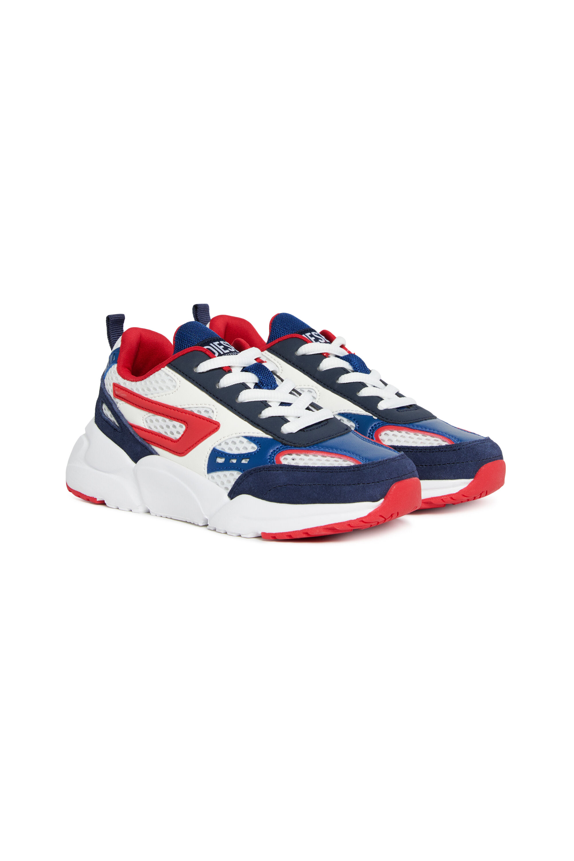 Diesel - S-MILLENIUM SPORT LC, Sneakers en mesh, cuir suédé et PU Mixte in Polychrome - 2