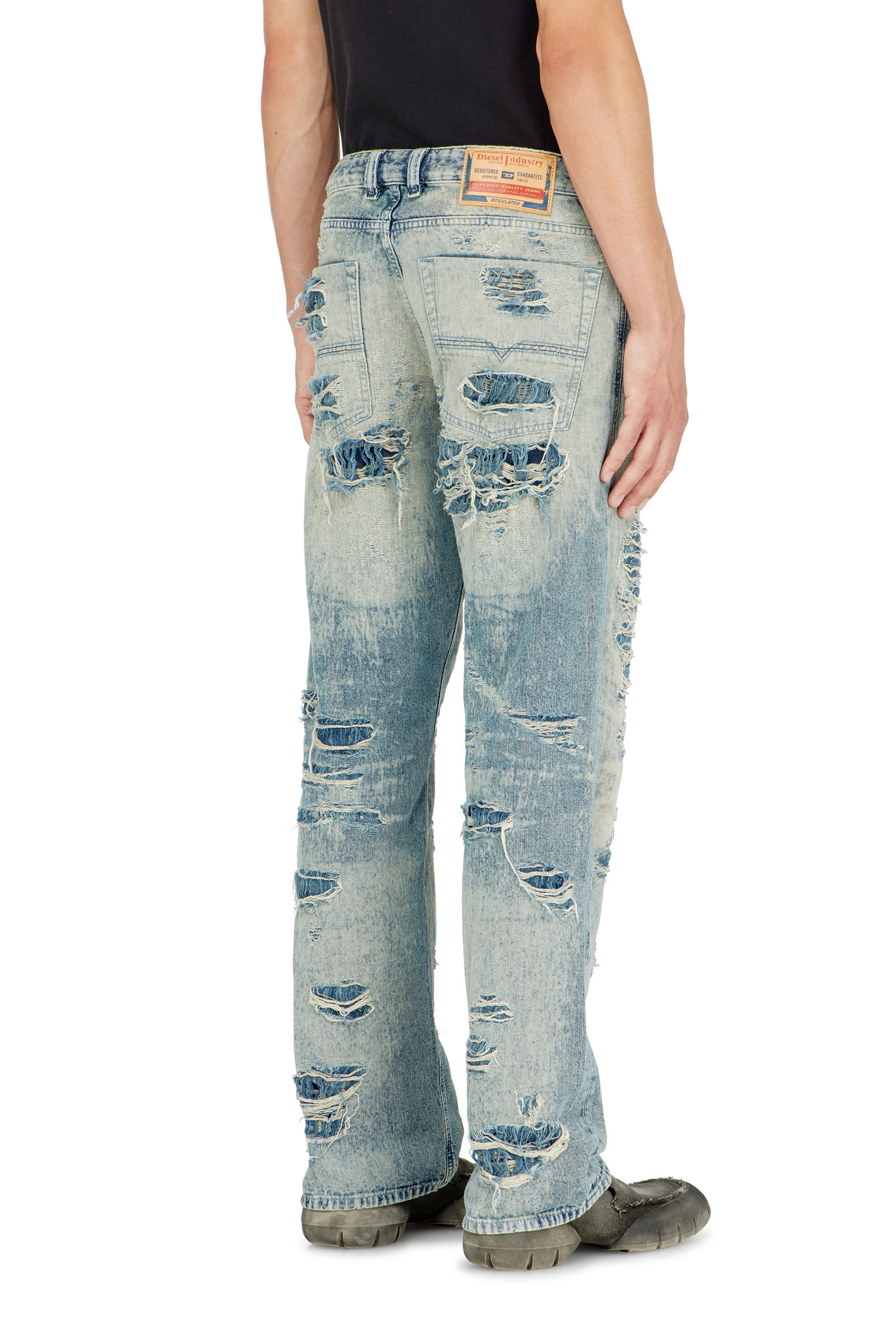 Diesel - Relaxed Jeans 1980 D-Eeper 068YM Homme, Bleu moyen - Image 5