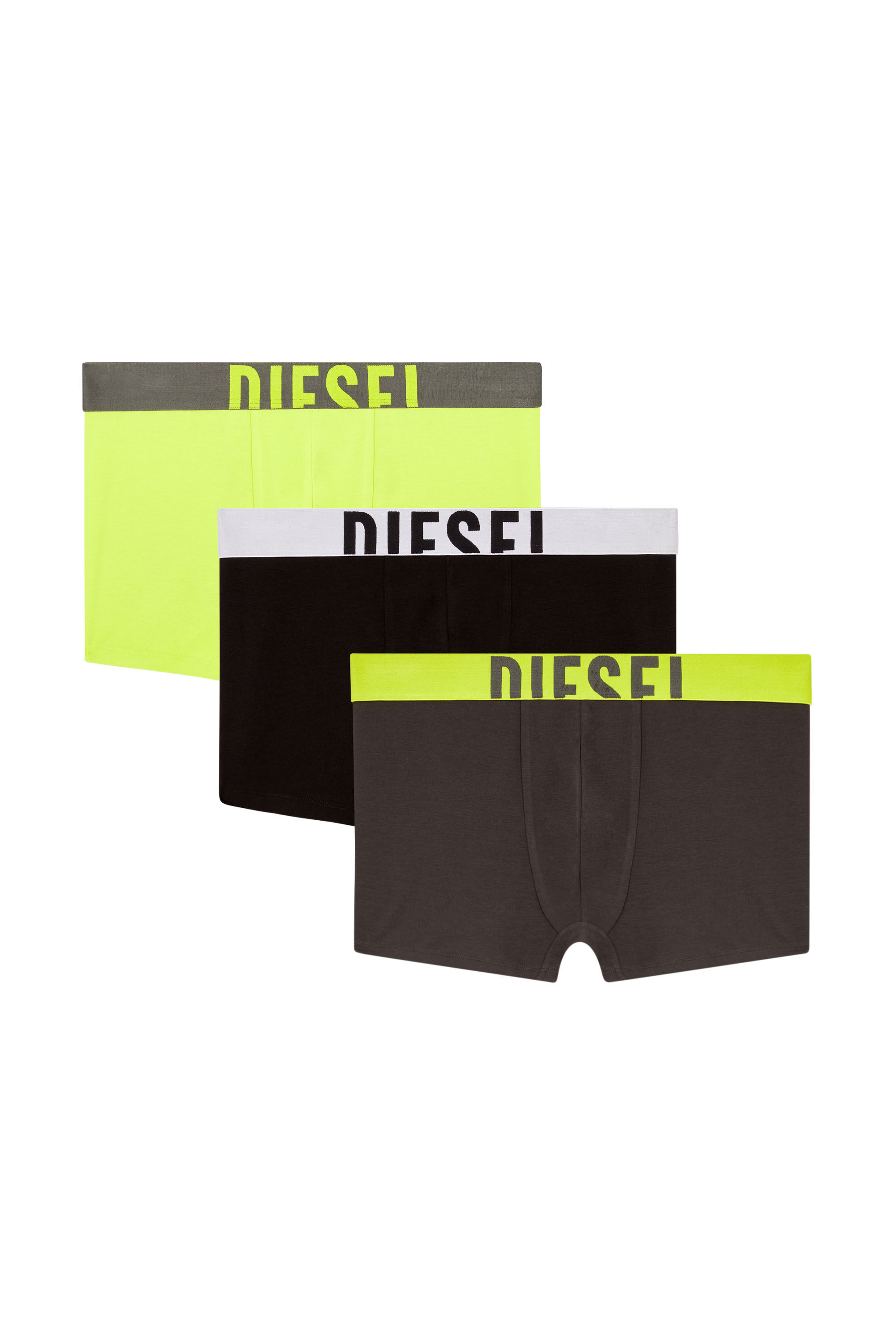 Diesel - DAMIEN-D-POP-3PACK-40, Lot de trois boxers en coton stretch Homme in Polychrome - 2