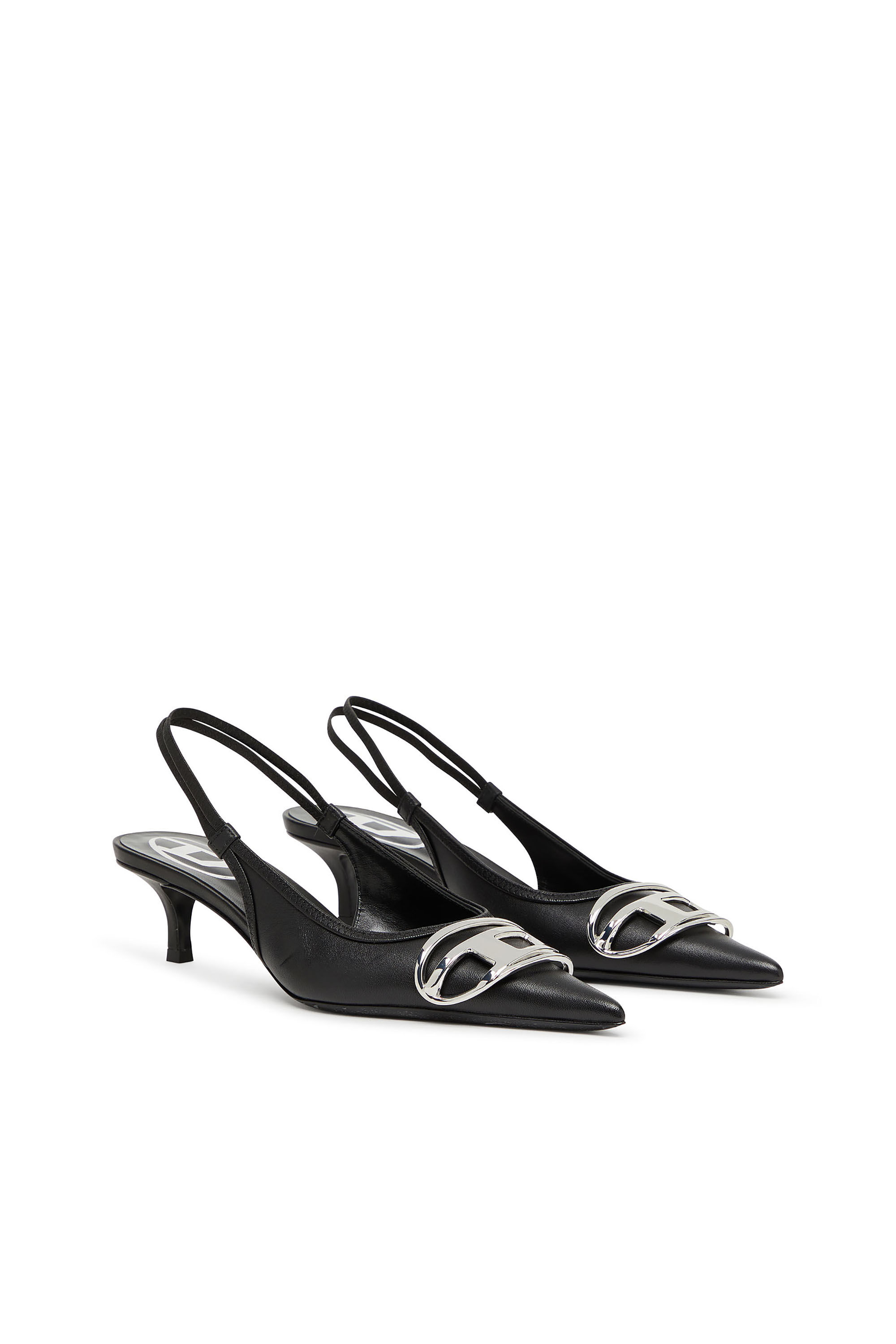 Diesel - D-VENUS SB 40, Escarpins à bride en cuir nappa Femme in Noir - 2