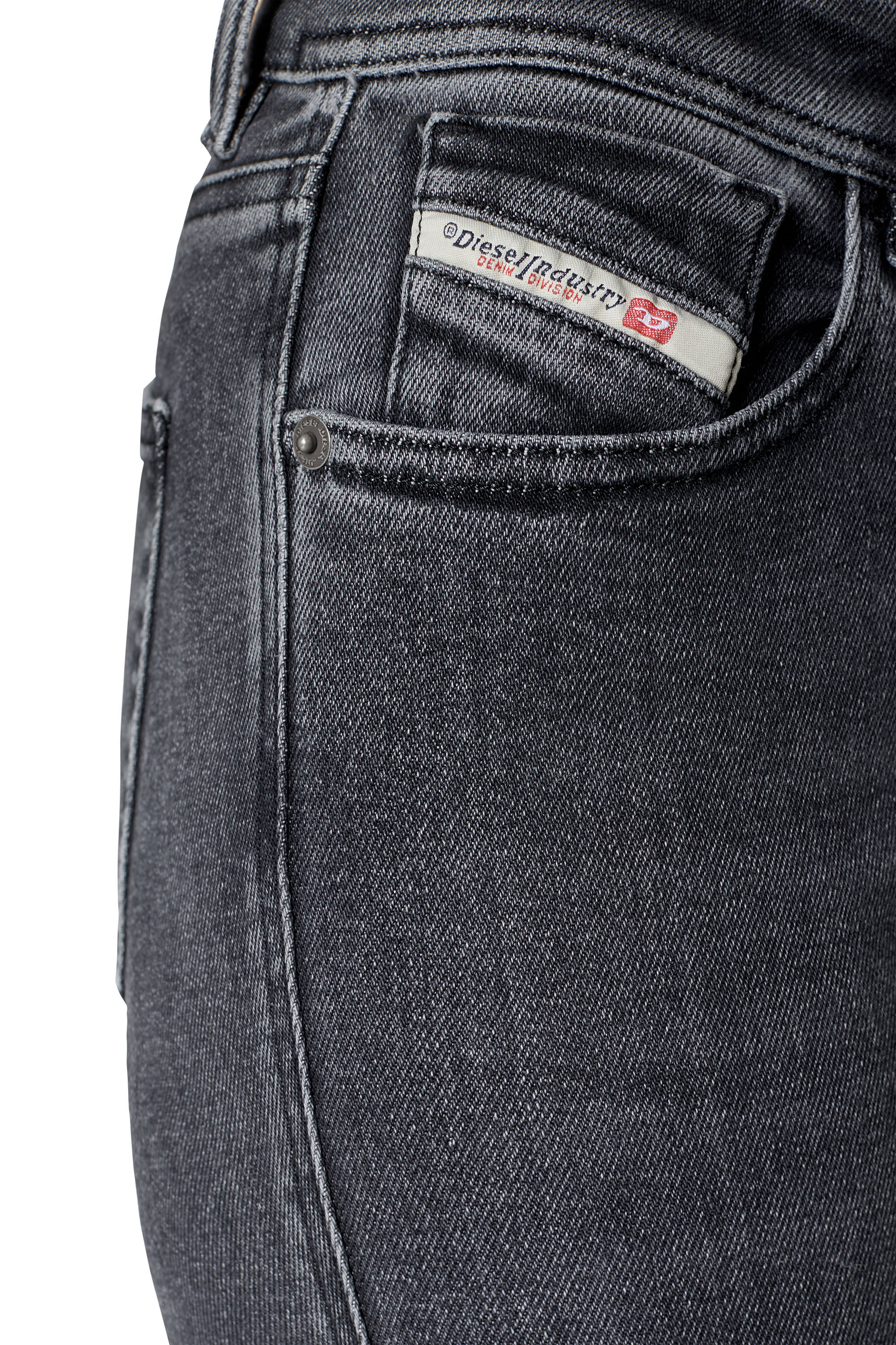 Diesel - Super skinny Jeans 2017 Slandy 09D61, Noir/Gris foncé - Image 5