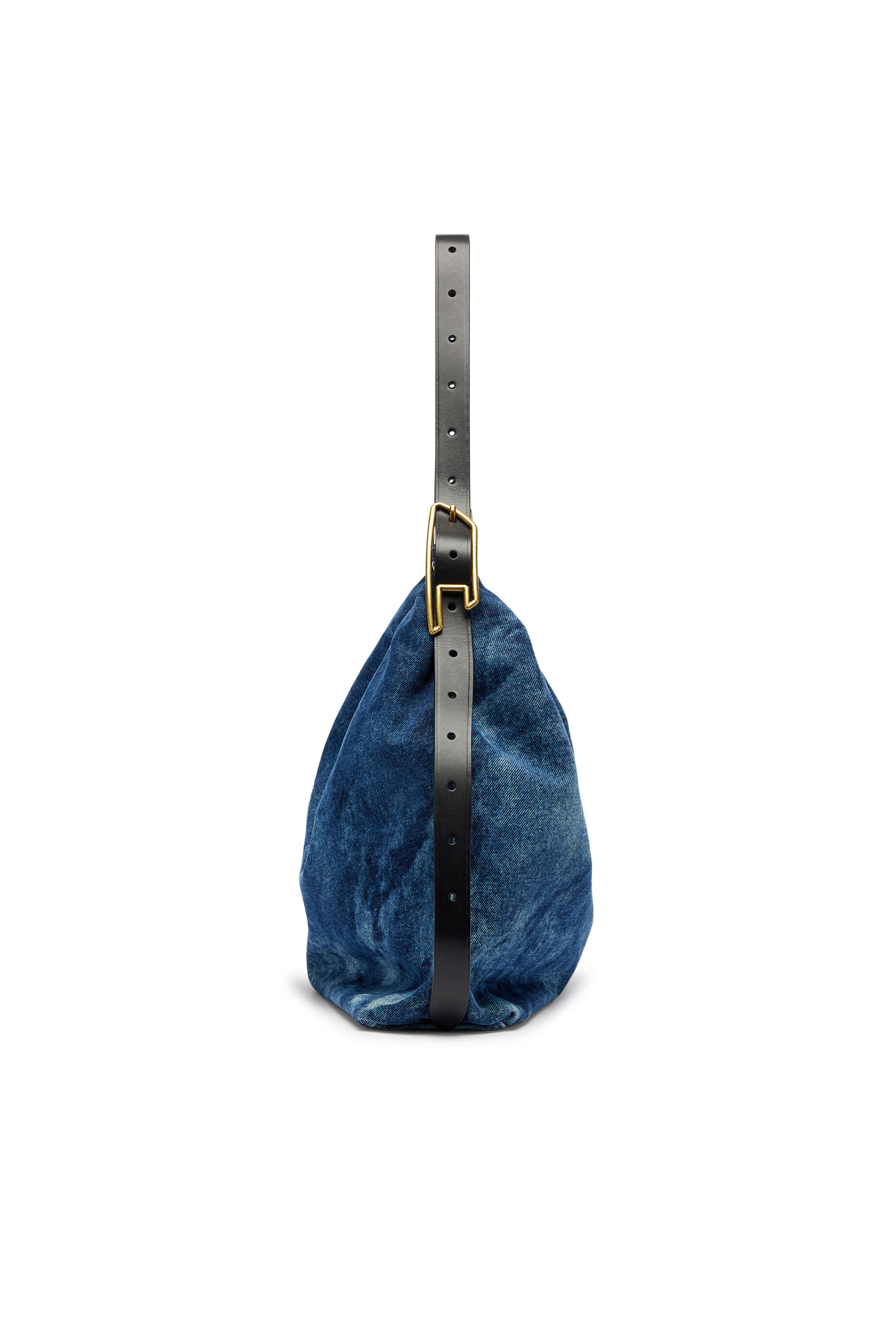 Diesel - D-LINE HOBO, D-Line-Sac hobo en denim Femme in Bleu - 5