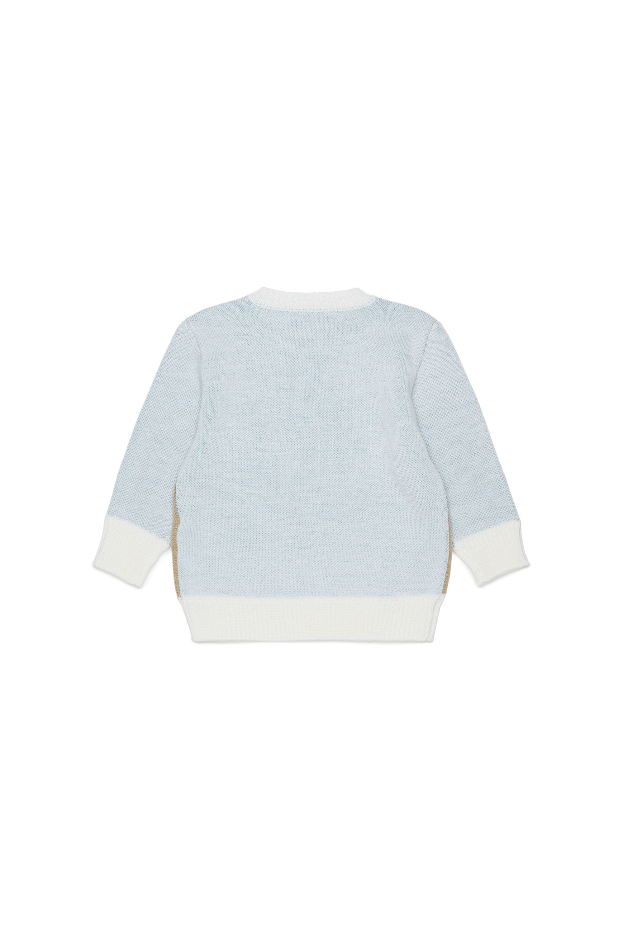 Diesel - KBLOB, Unisex's Wool-blend jumper with Diesel logo in White - 2