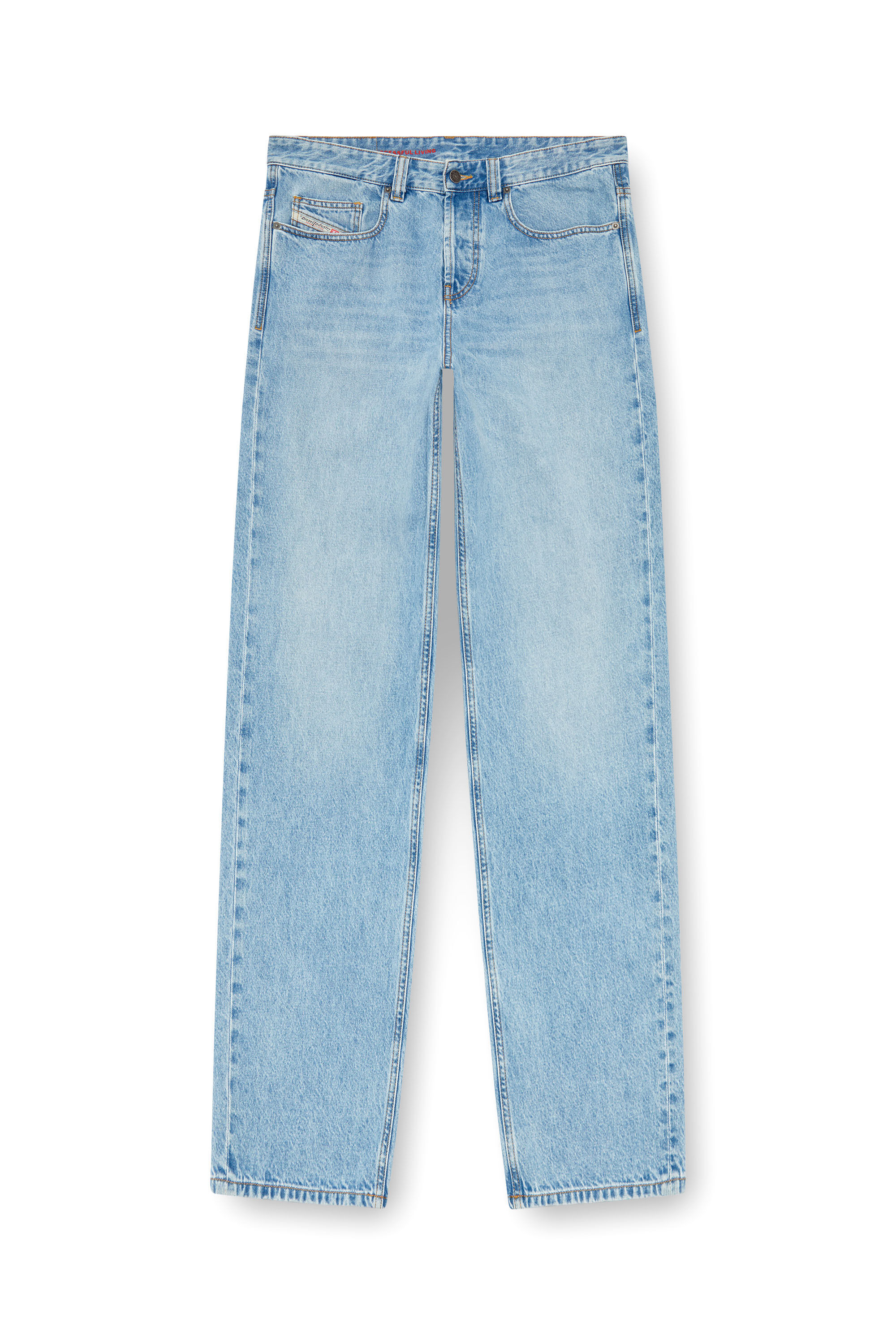 Diesel - Relaxed Jeans 2001 D-Macro 09I29 Homme, Bleu Clair - Image 2