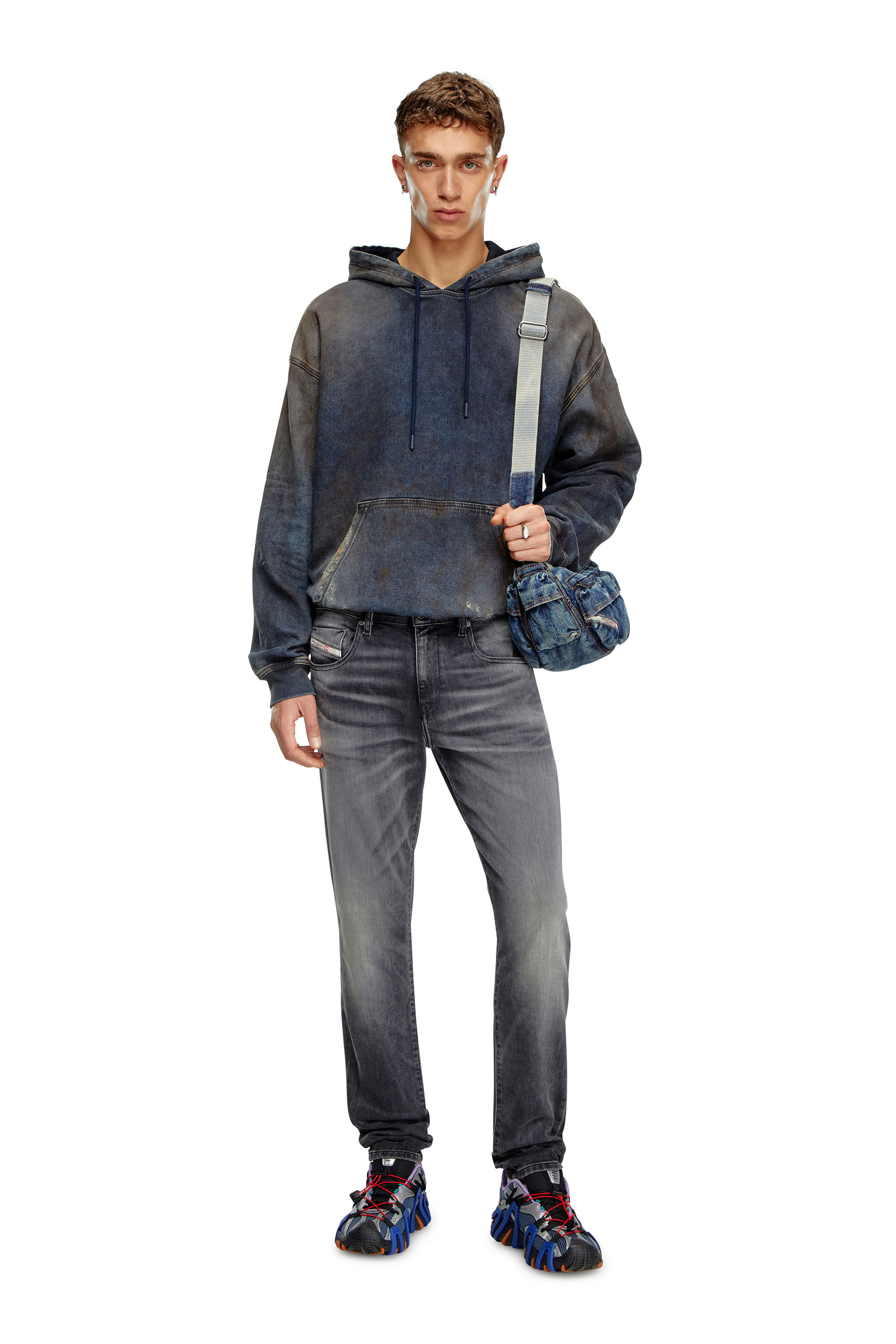 Jeans Slim Homme Noir Gris fonce Diesel 2019 D Strukt