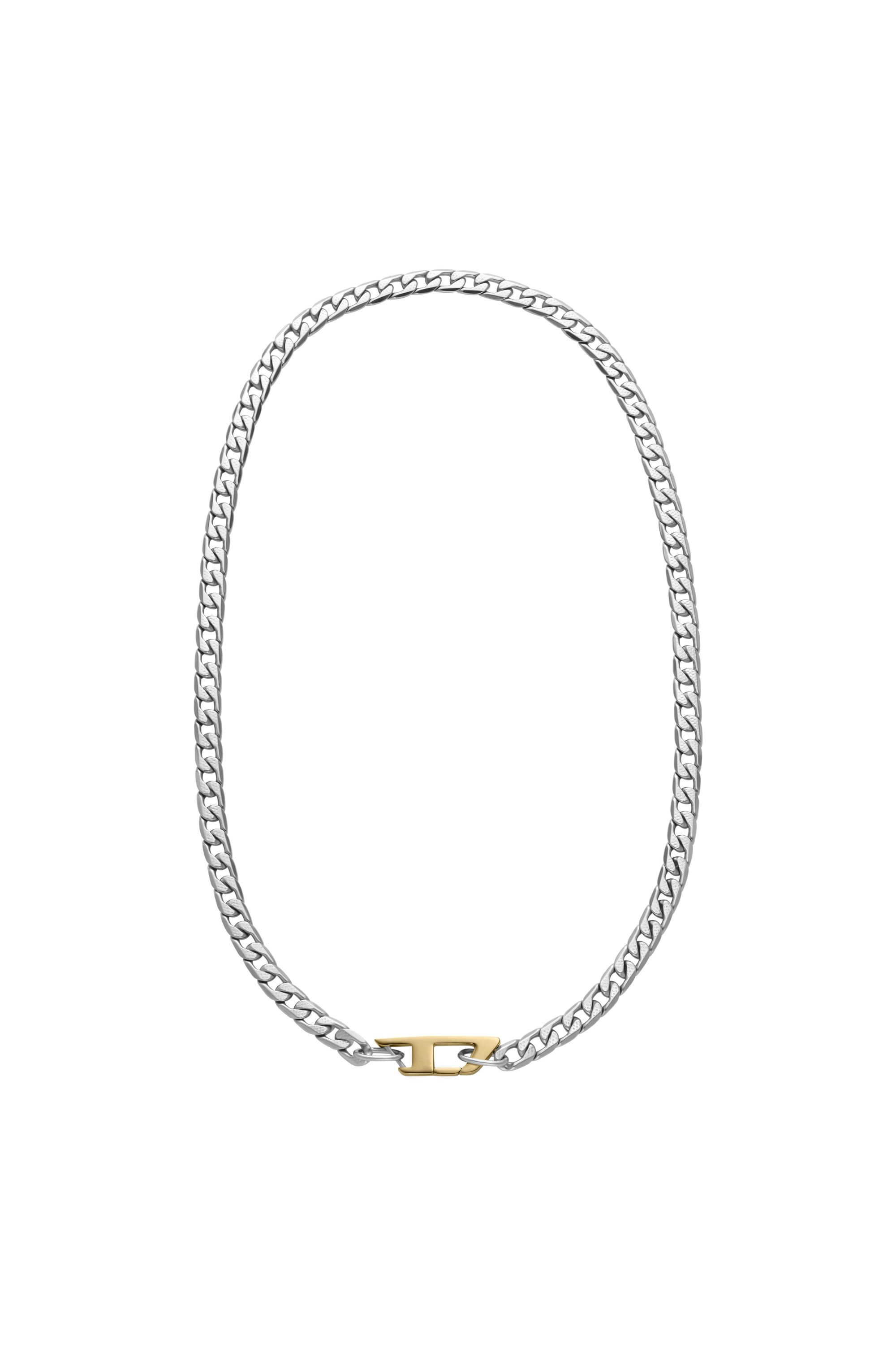 Diesel - DX1343, Collier chaîne en acier inoxydable Mixte in Gris argenté - 1